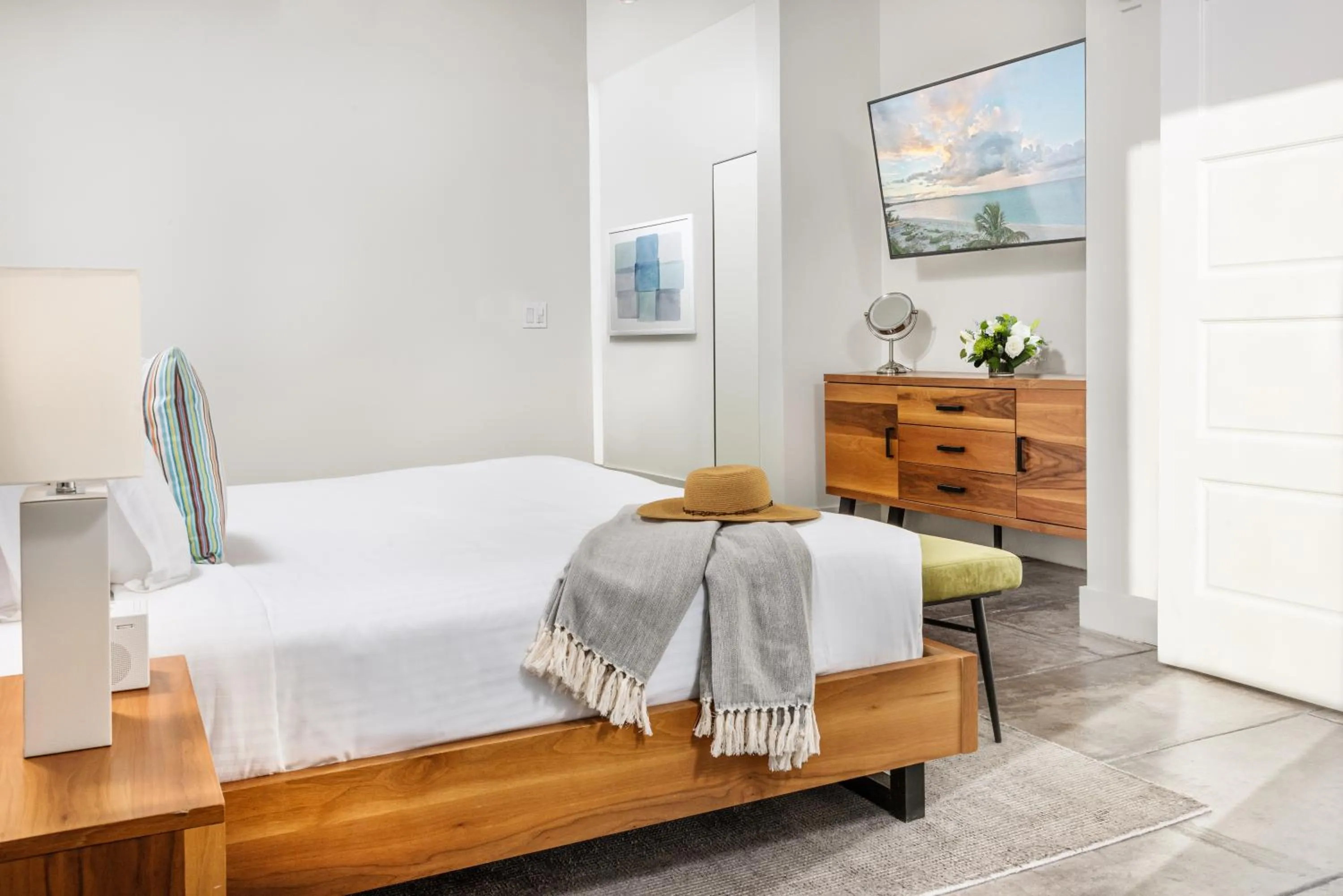 Bed in The Oasis at Grace Bay