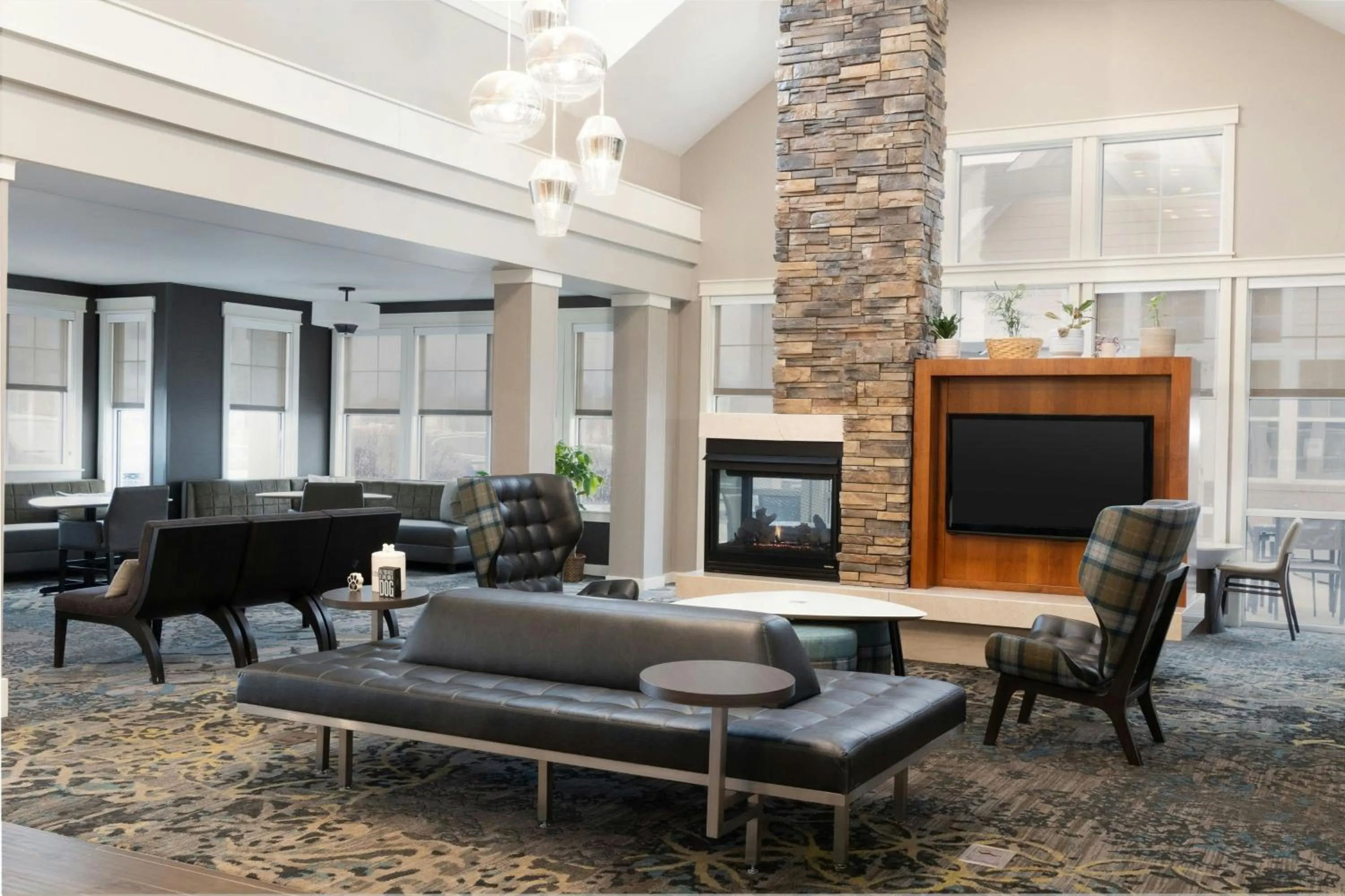 Lobby or reception in Residence Inn Dayton North