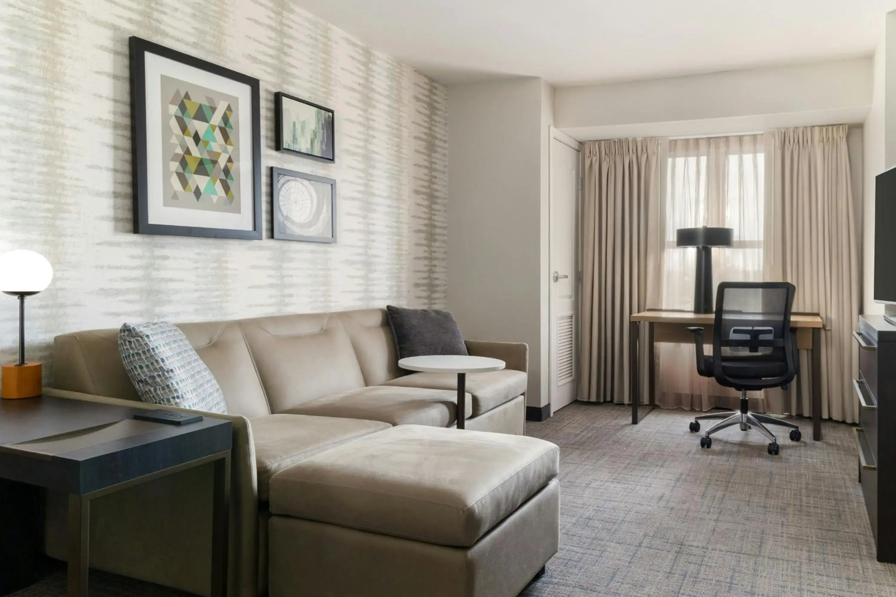 One-Bedroom King Suite with Sofa Bed - Hearing Accessible in Residence Inn Dayton North One-Bedroom King Suite with Sofa Bed - Hearing Accessible in Residence Inn Dayton North