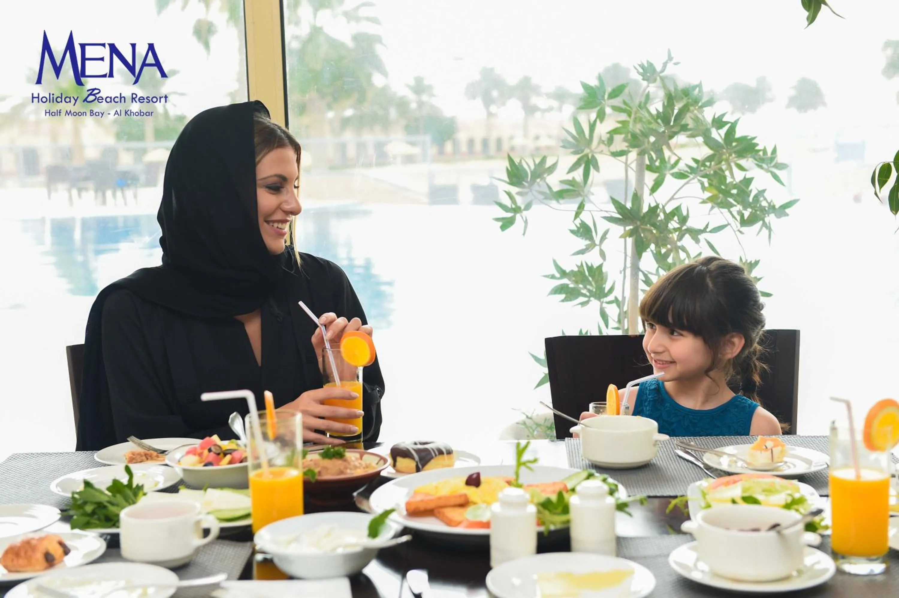 Dinner in Mena Holiday Beach Resort Half Moon