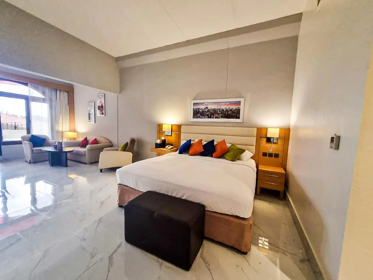 Bed in Mena Holiday Beach Resort Half Moon