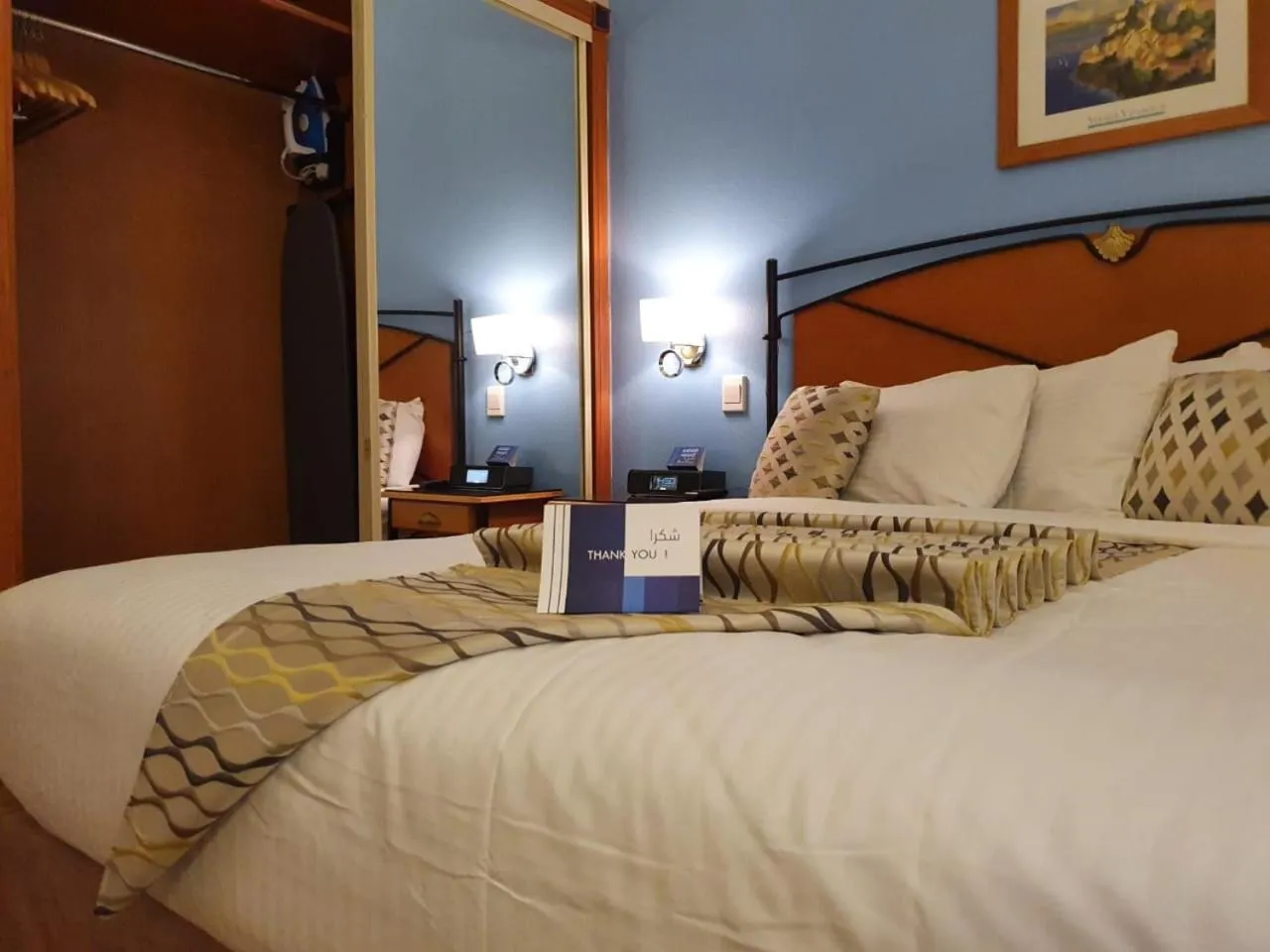 View (from property/room), Bed in Mena Holiday Beach Resort Half Moon