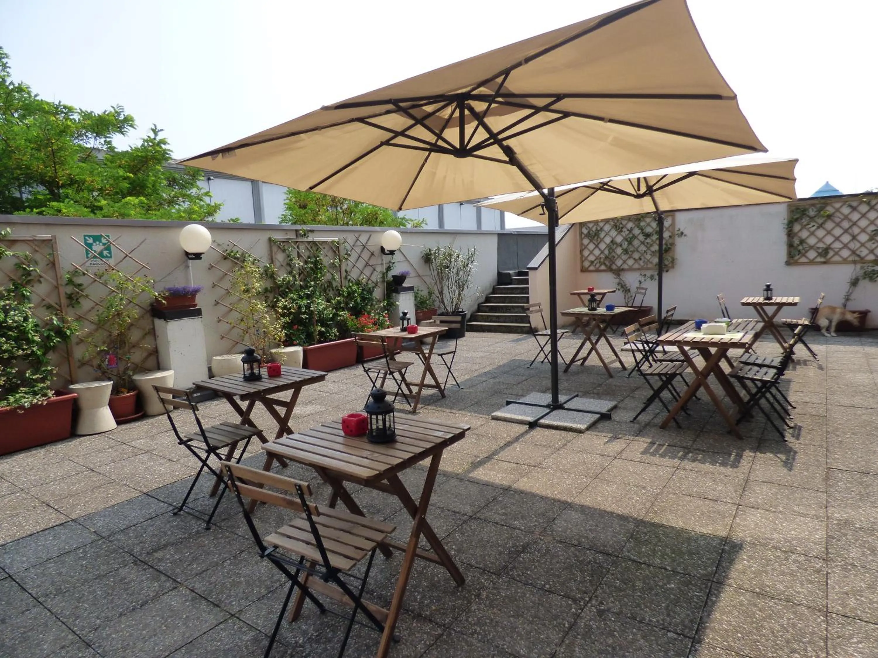 Patio in Hotel Fidenza