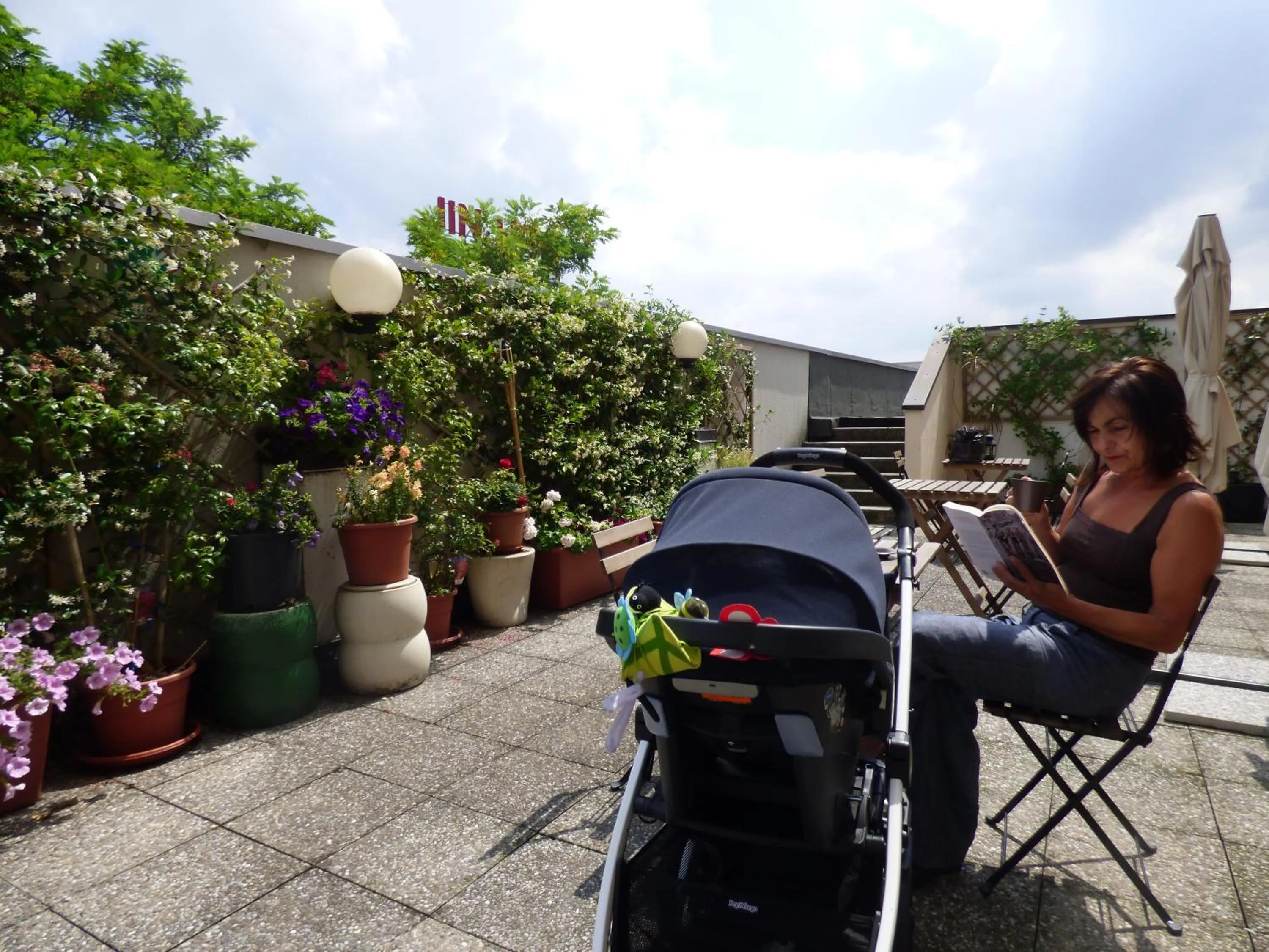 Patio in Hotel Fidenza