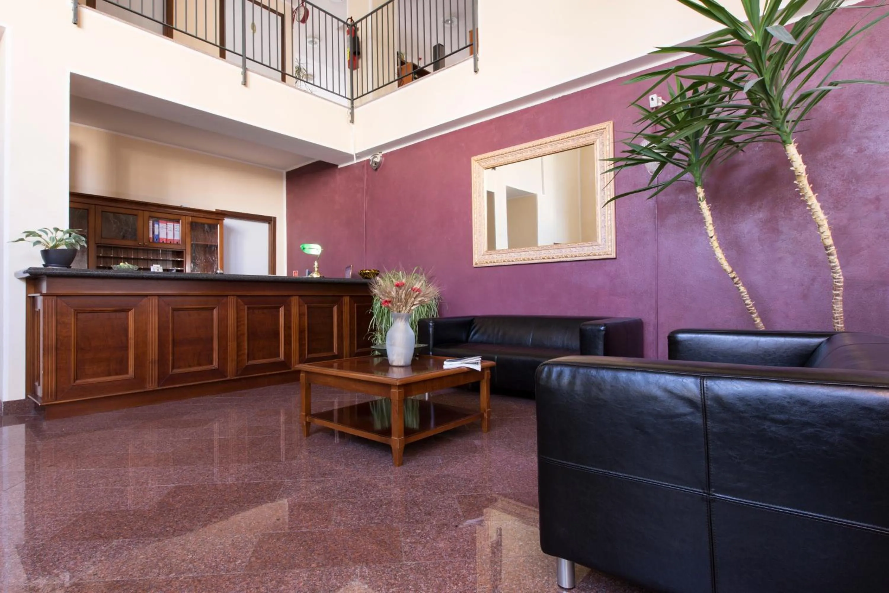 Lobby or reception in Hotel Fidenza