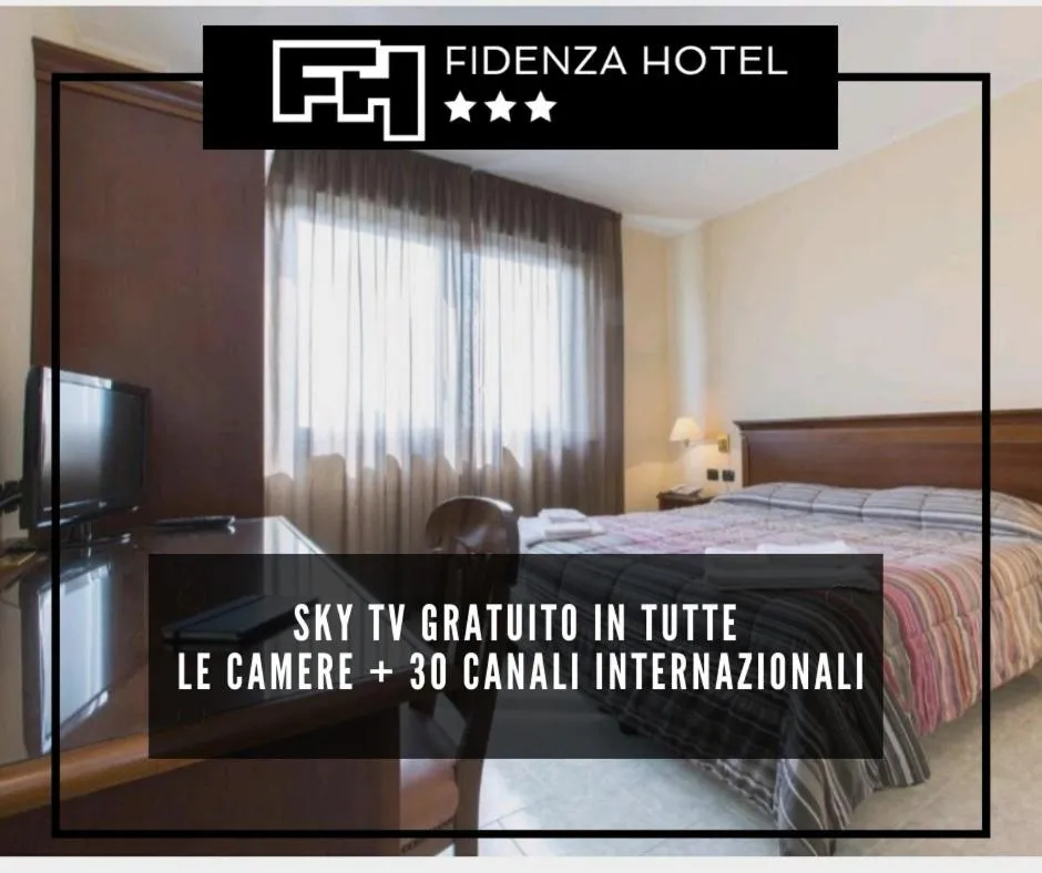 Bed in Hotel Fidenza