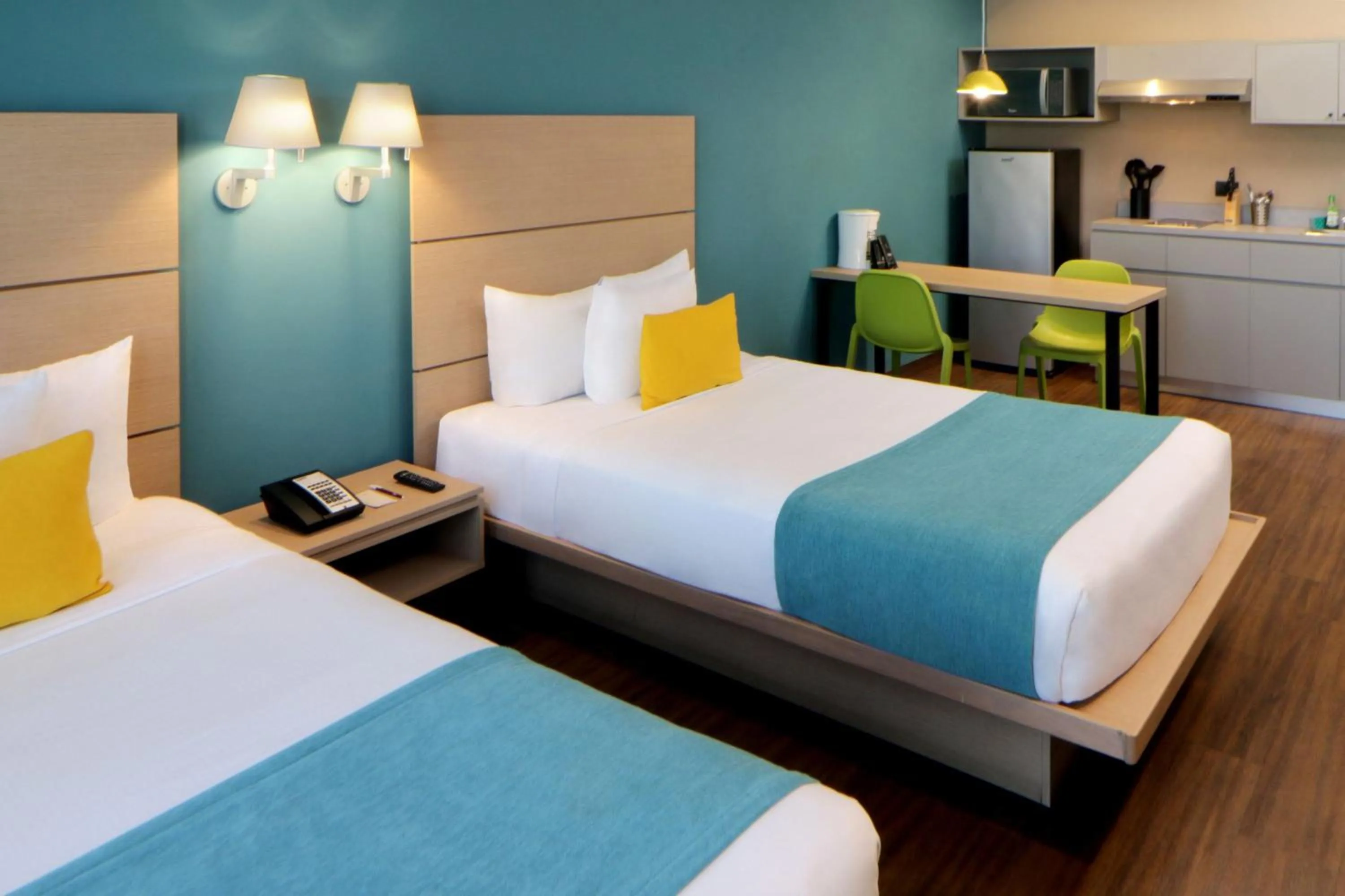 Bedroom, Bed in City Express Suites by Marriott Tijuana Rio