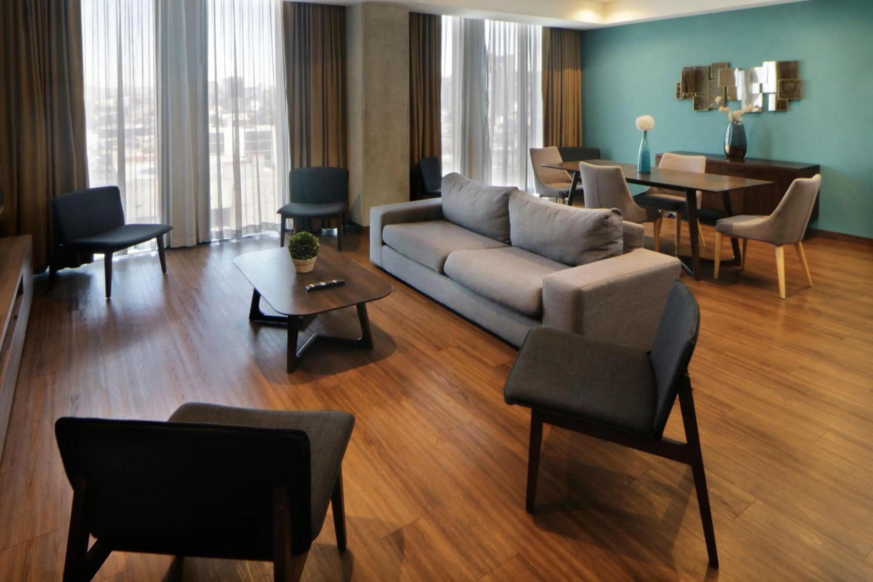 Photo of the whole room in City Express Suites by Marriott Tijuana Rio