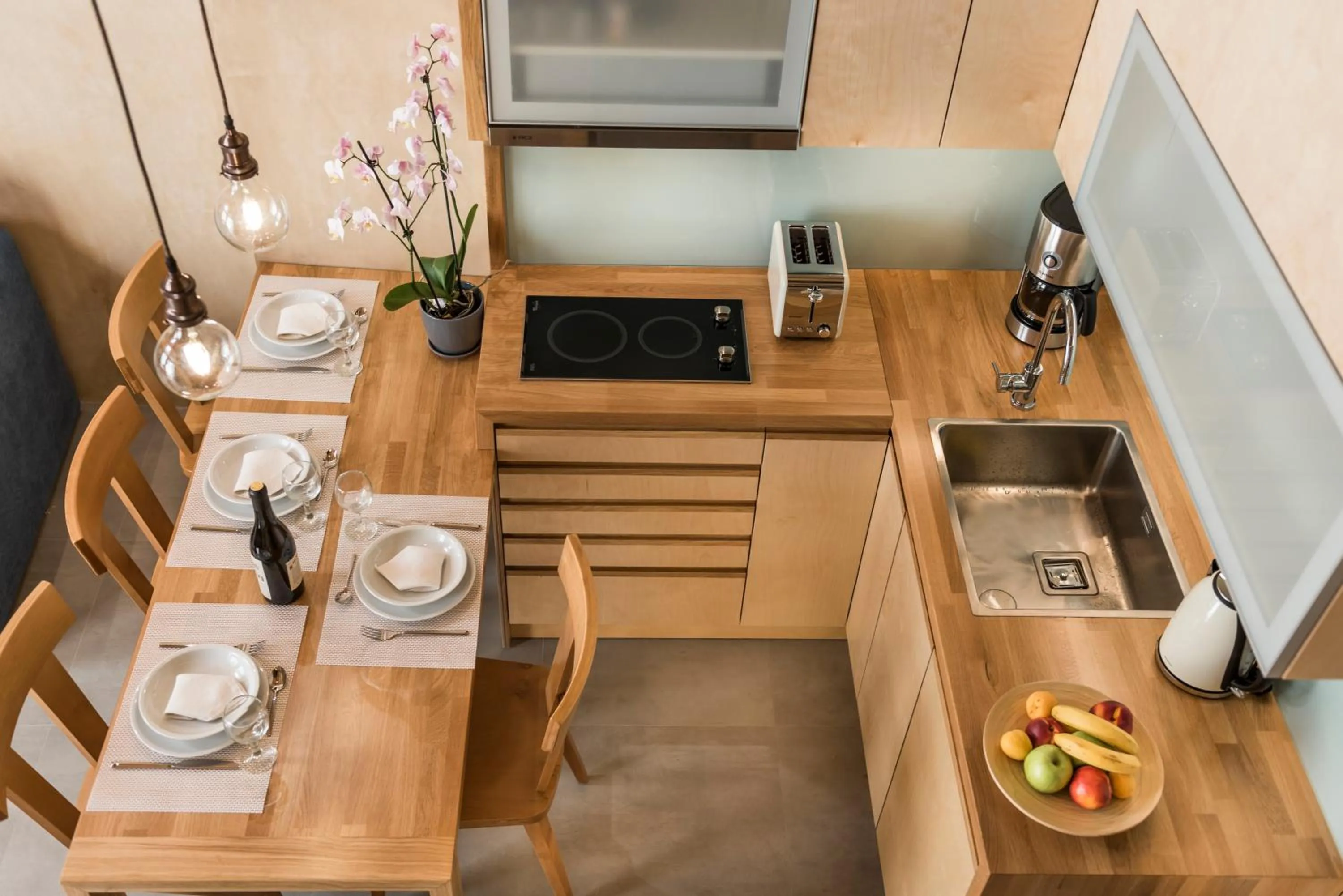 Kitchen or kitchenette in Neoria Houses