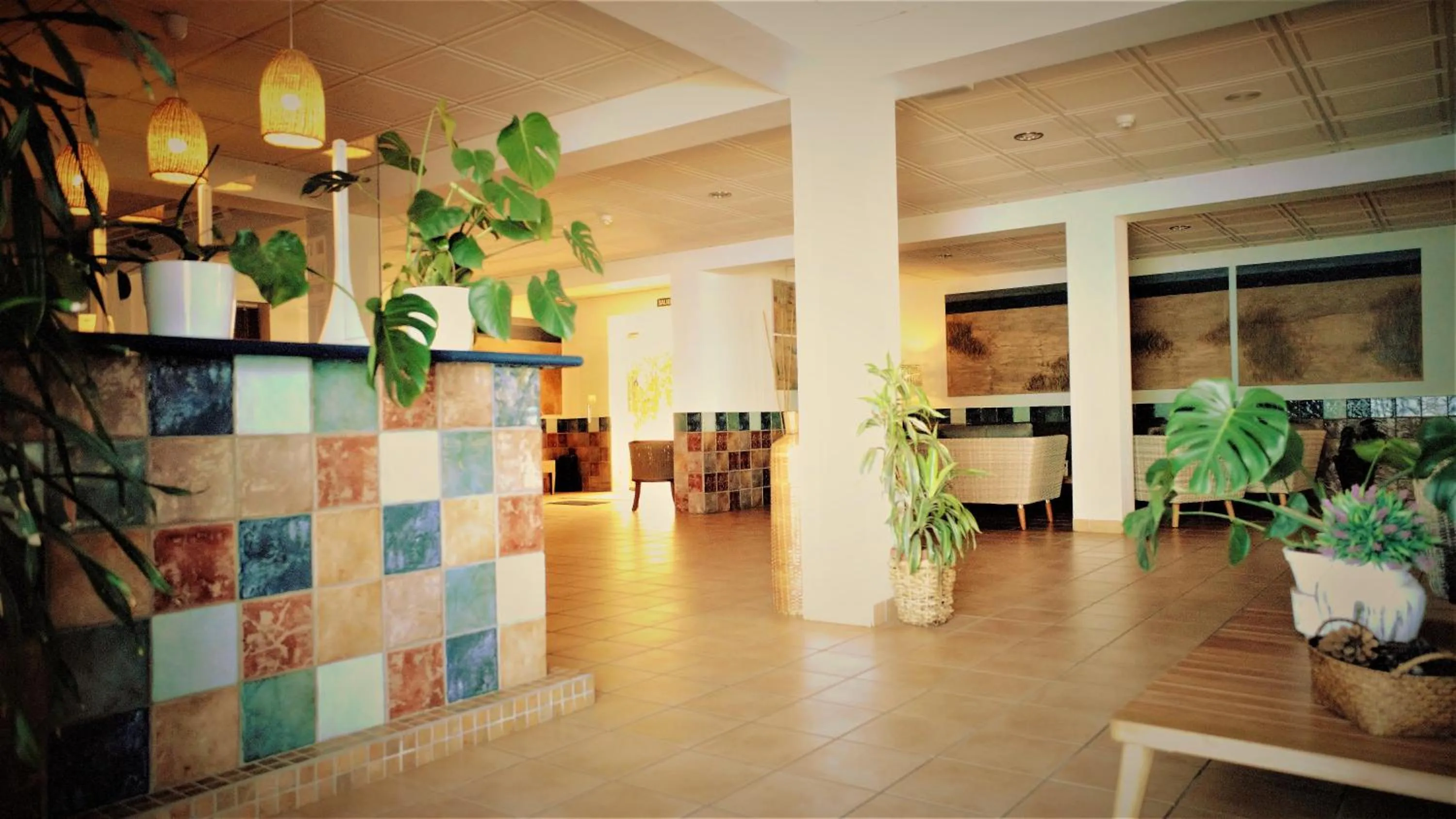 Communal lounge/ TV room in Hotel Ayamontino