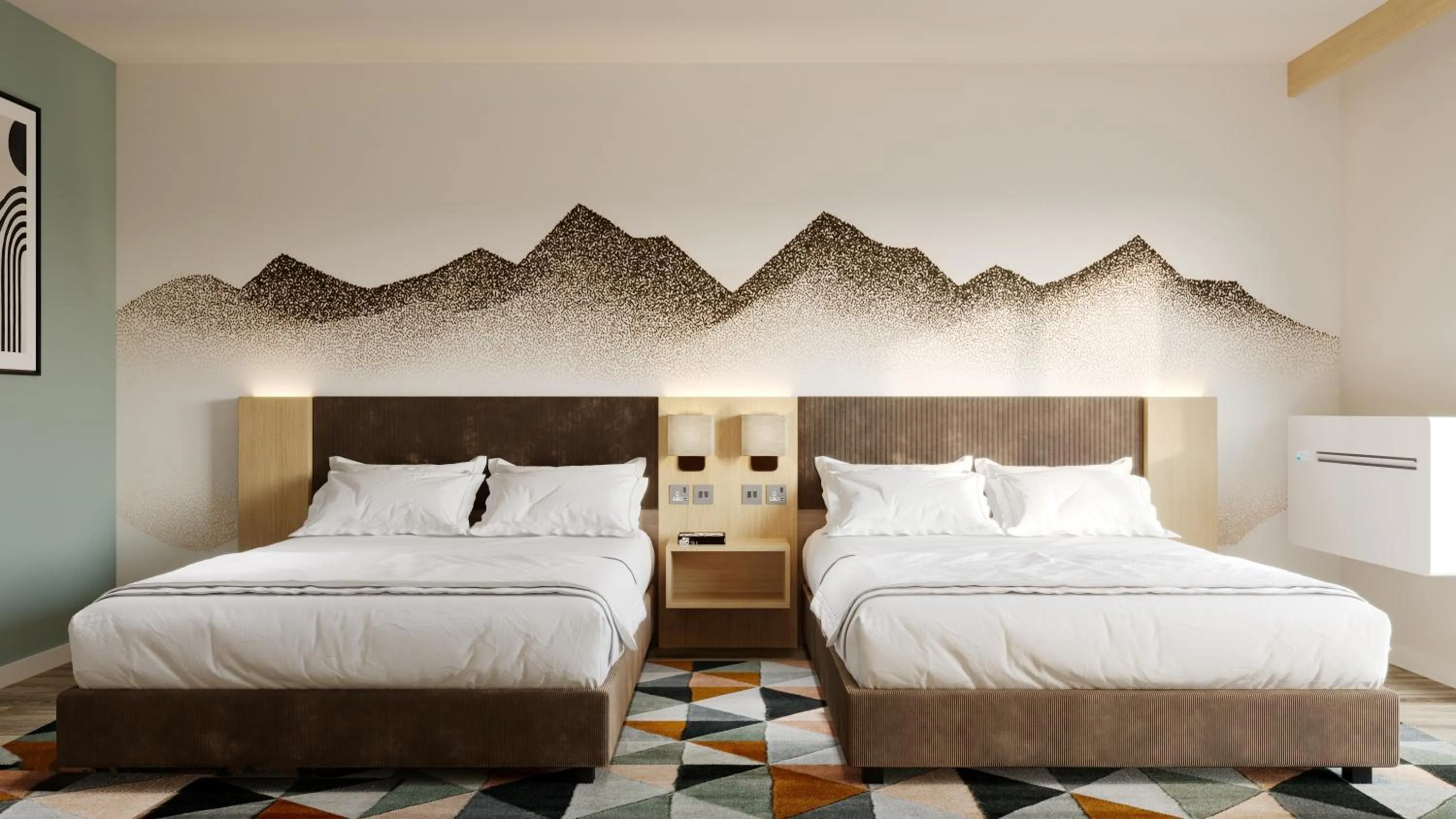 Bed in Sun & Ski Inn and Suites