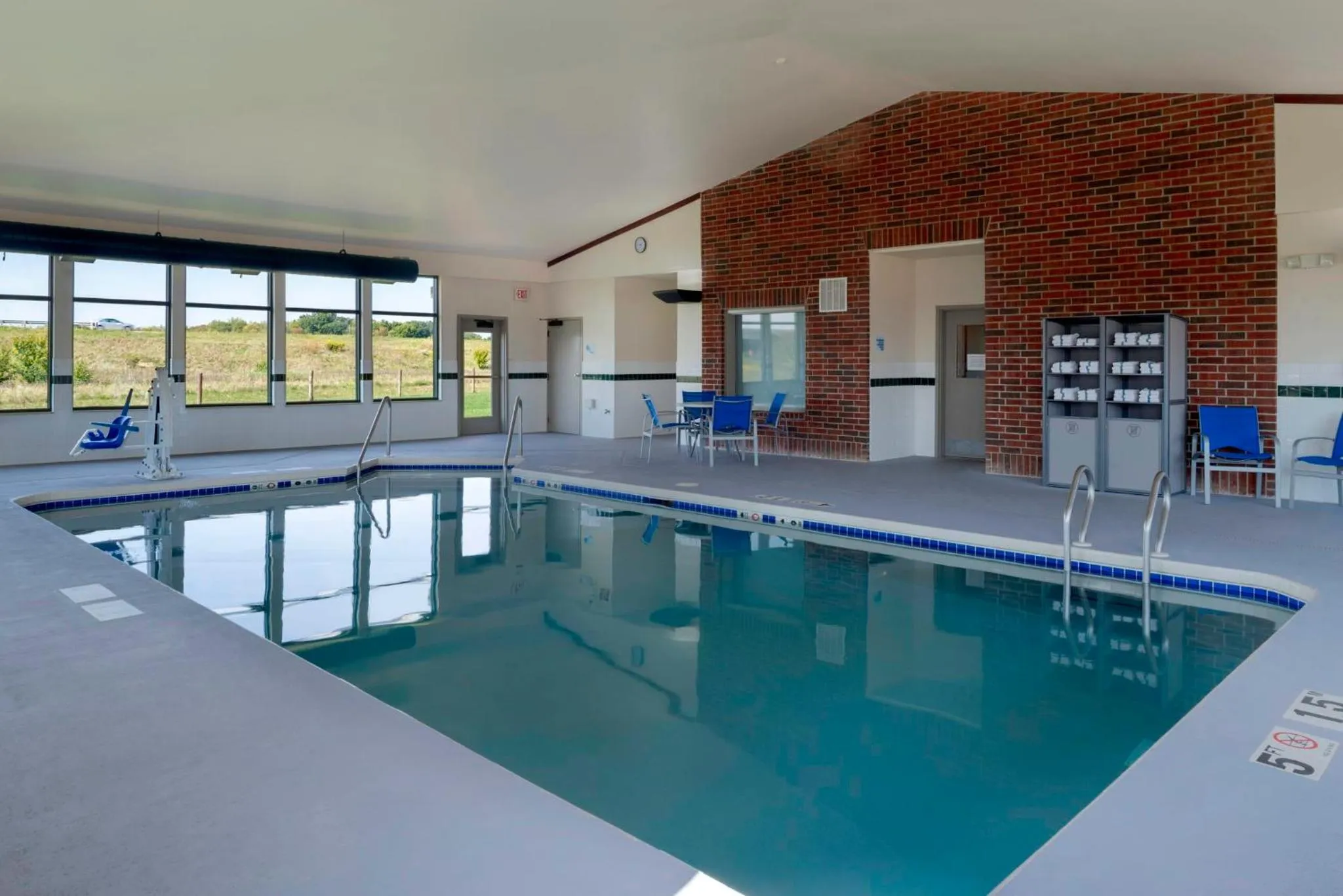 Swimming pool in Holiday Inn Express Hotel & Suites Fort Atkinson by IHG