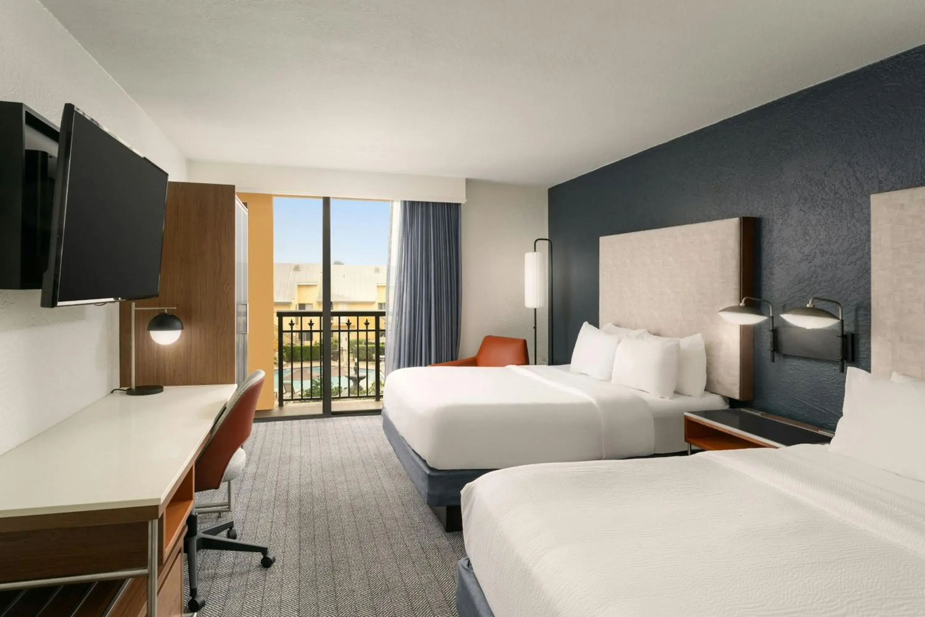 Queen Room with Two Queen Beds in Courtyard by Marriott Boynton Beach Queen Room with Two Queen Beds in Courtyard by Marriott Boynton Beach