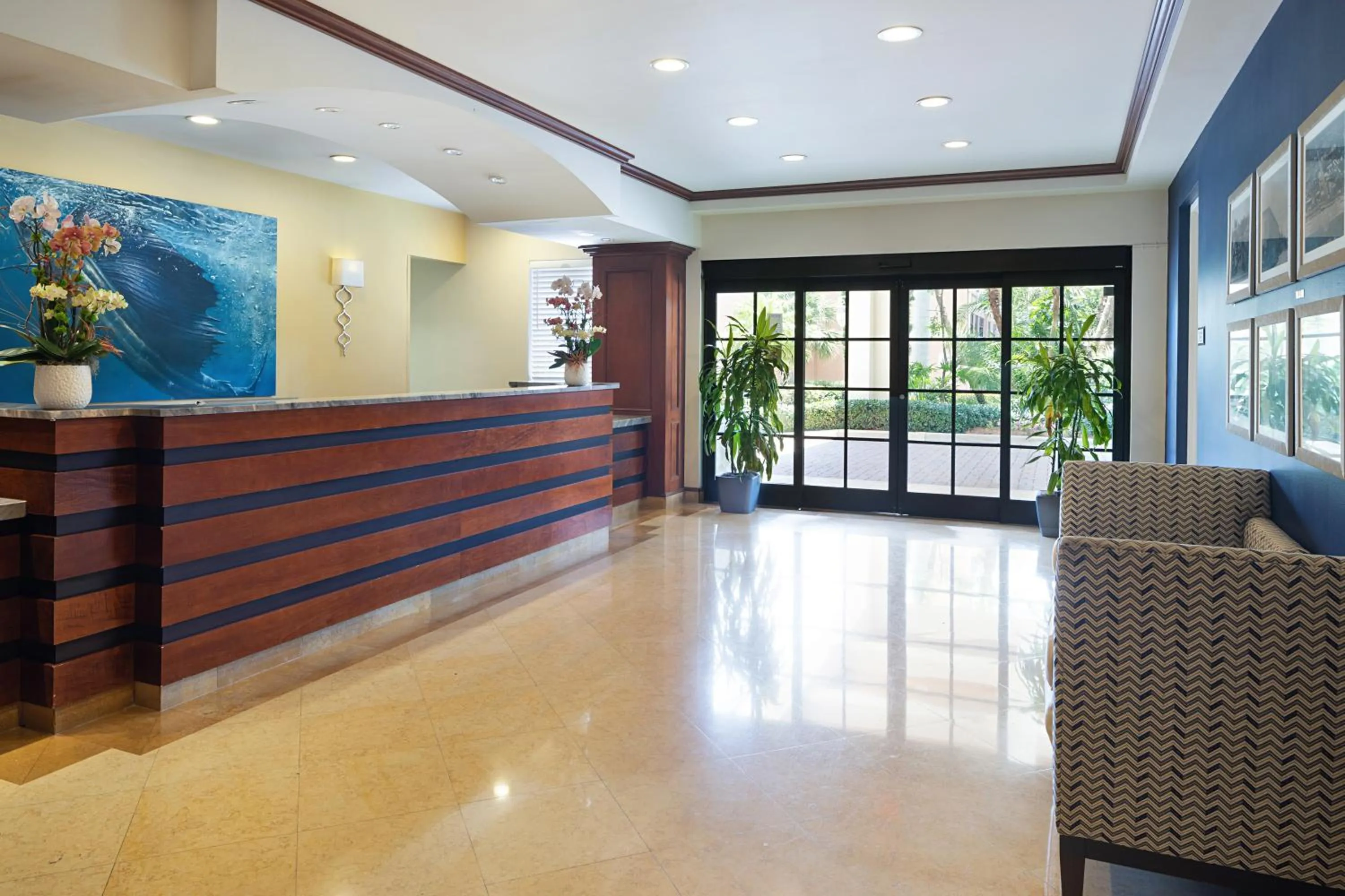 Lobby or reception in The Atlantic Suites on the Ave