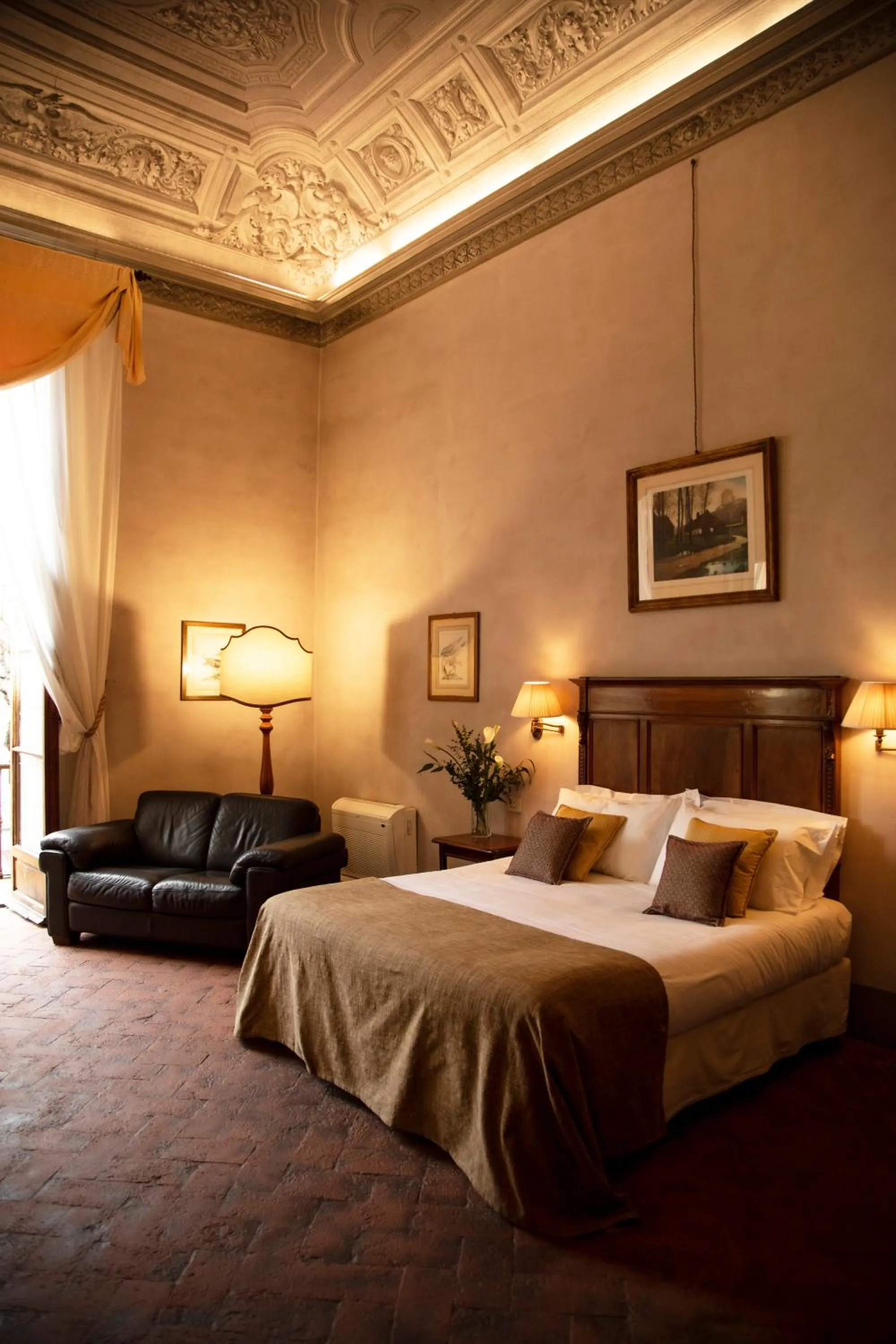 Bed in Hotel Palazzo Guadagni