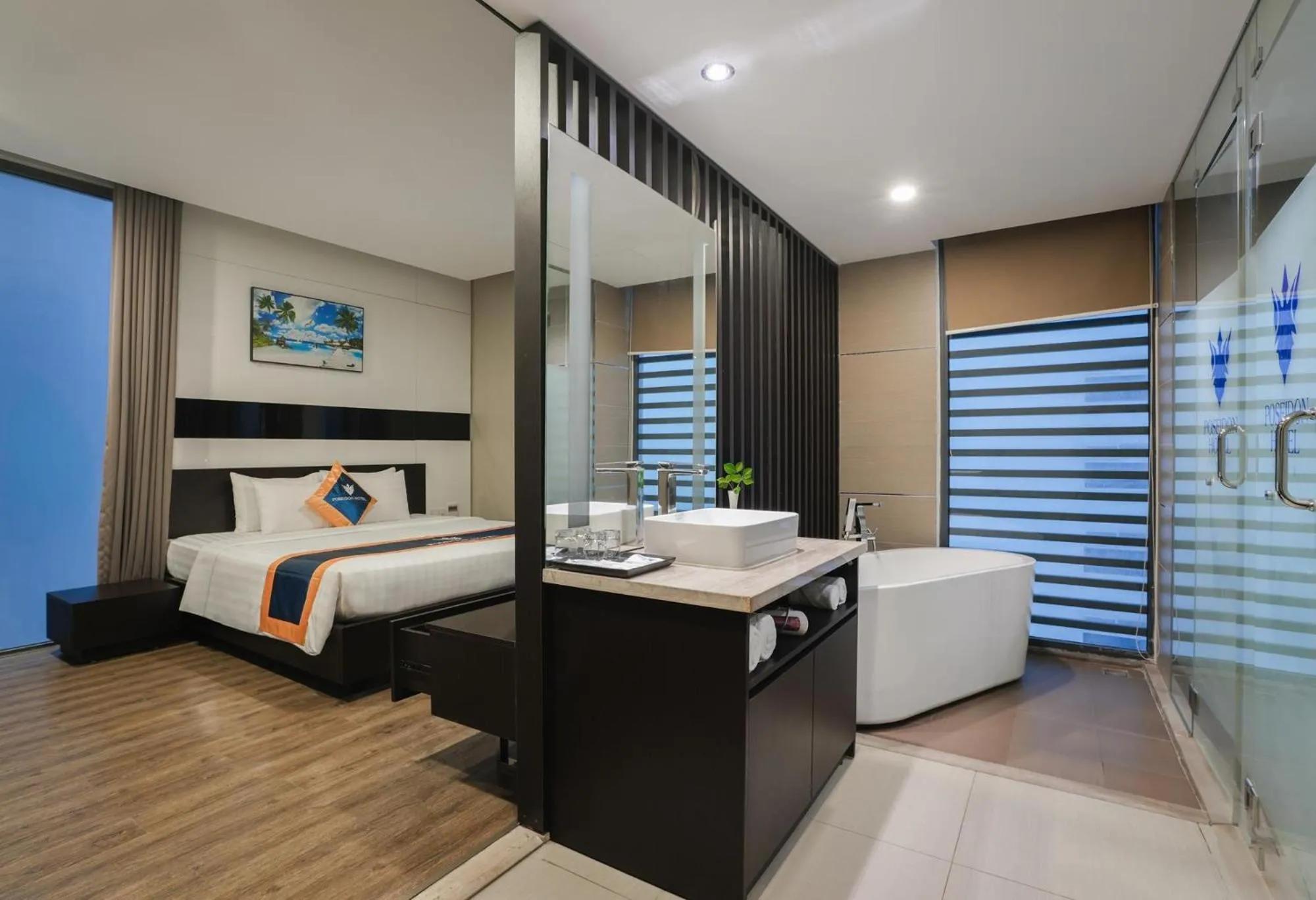Photo of the whole room, Bed in Poseidon Nha Trang Hotel