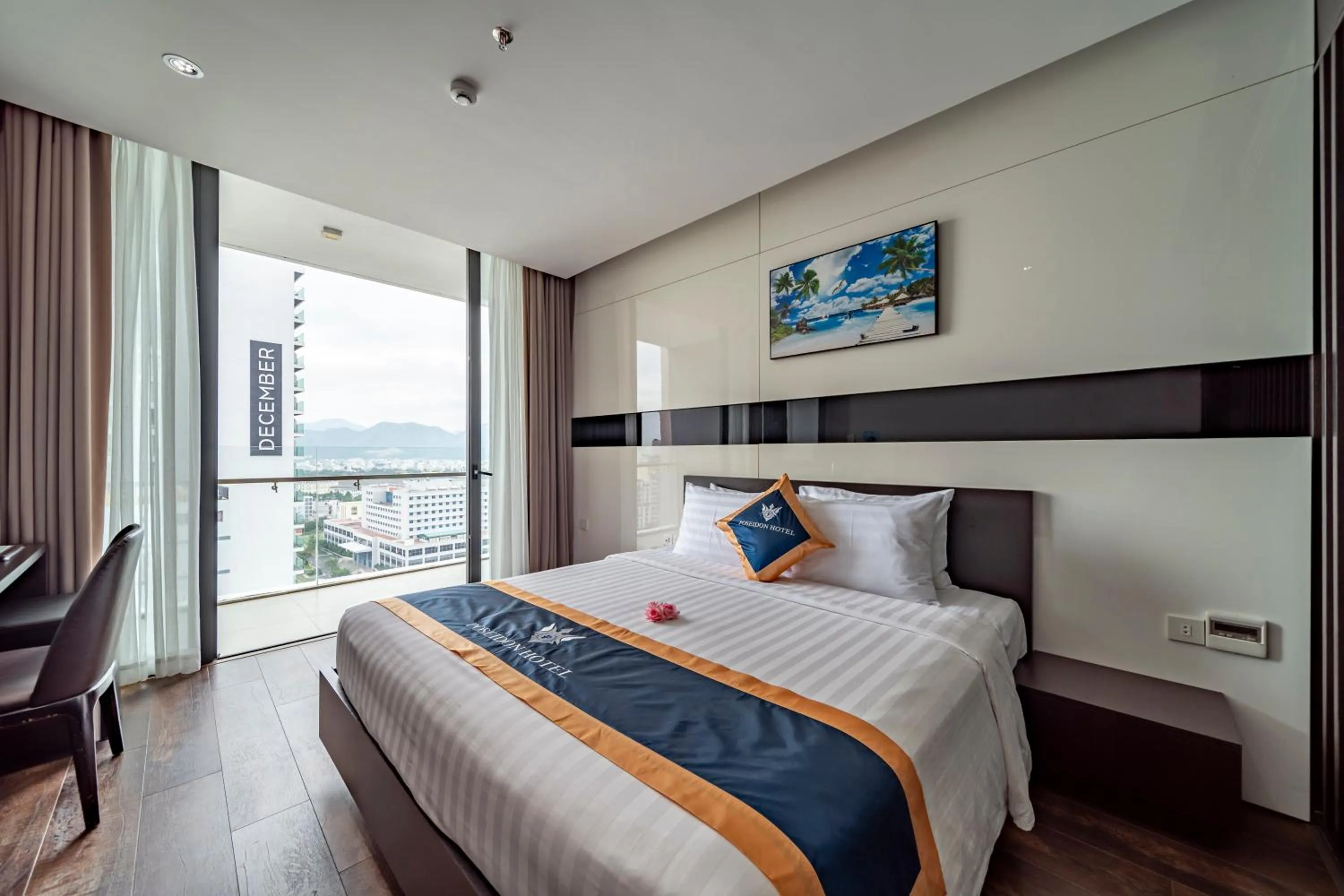 Bedroom, Bed in Poseidon Nha Trang Hotel