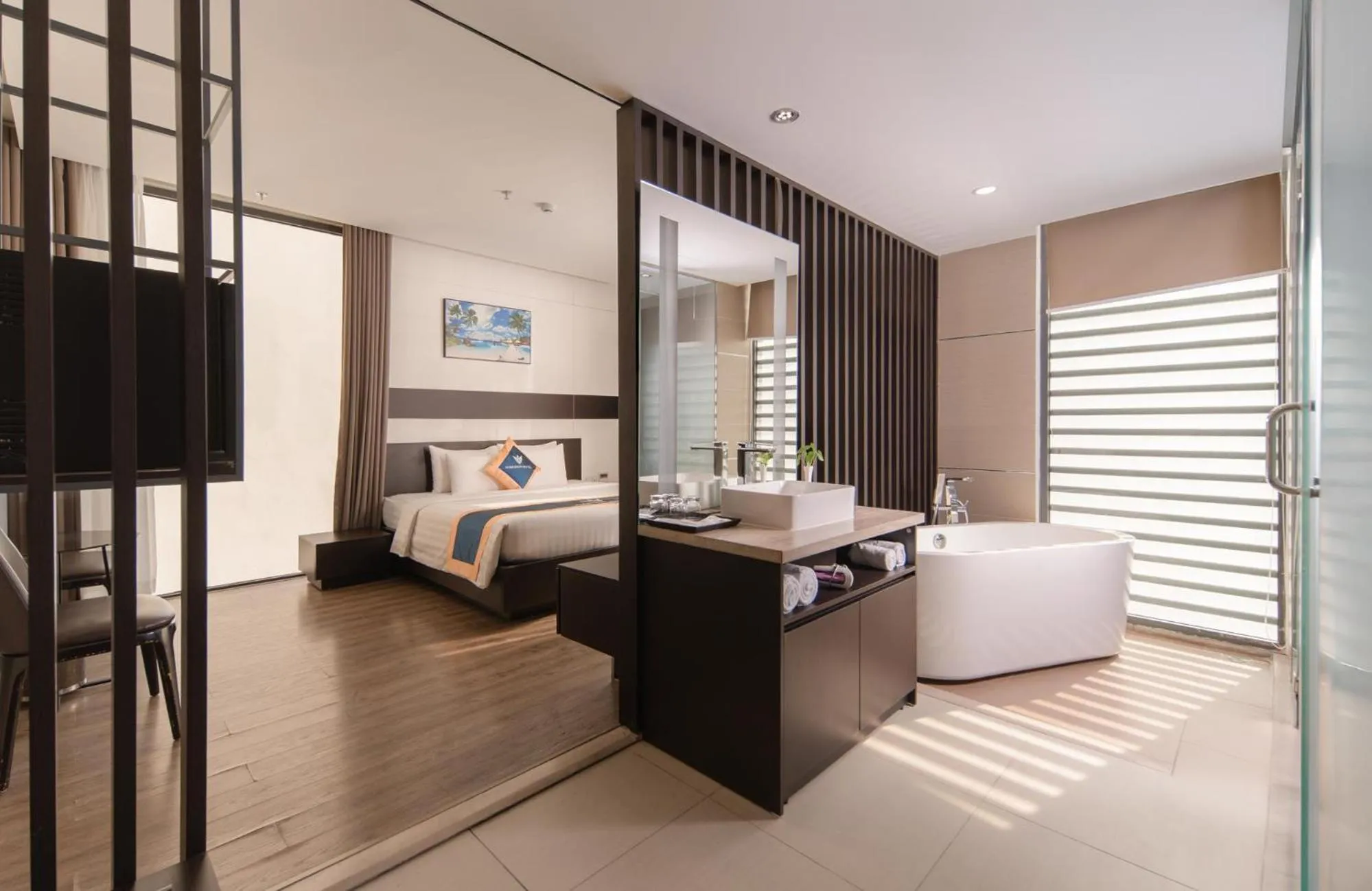 Bedroom, Bed in Poseidon Nha Trang Hotel