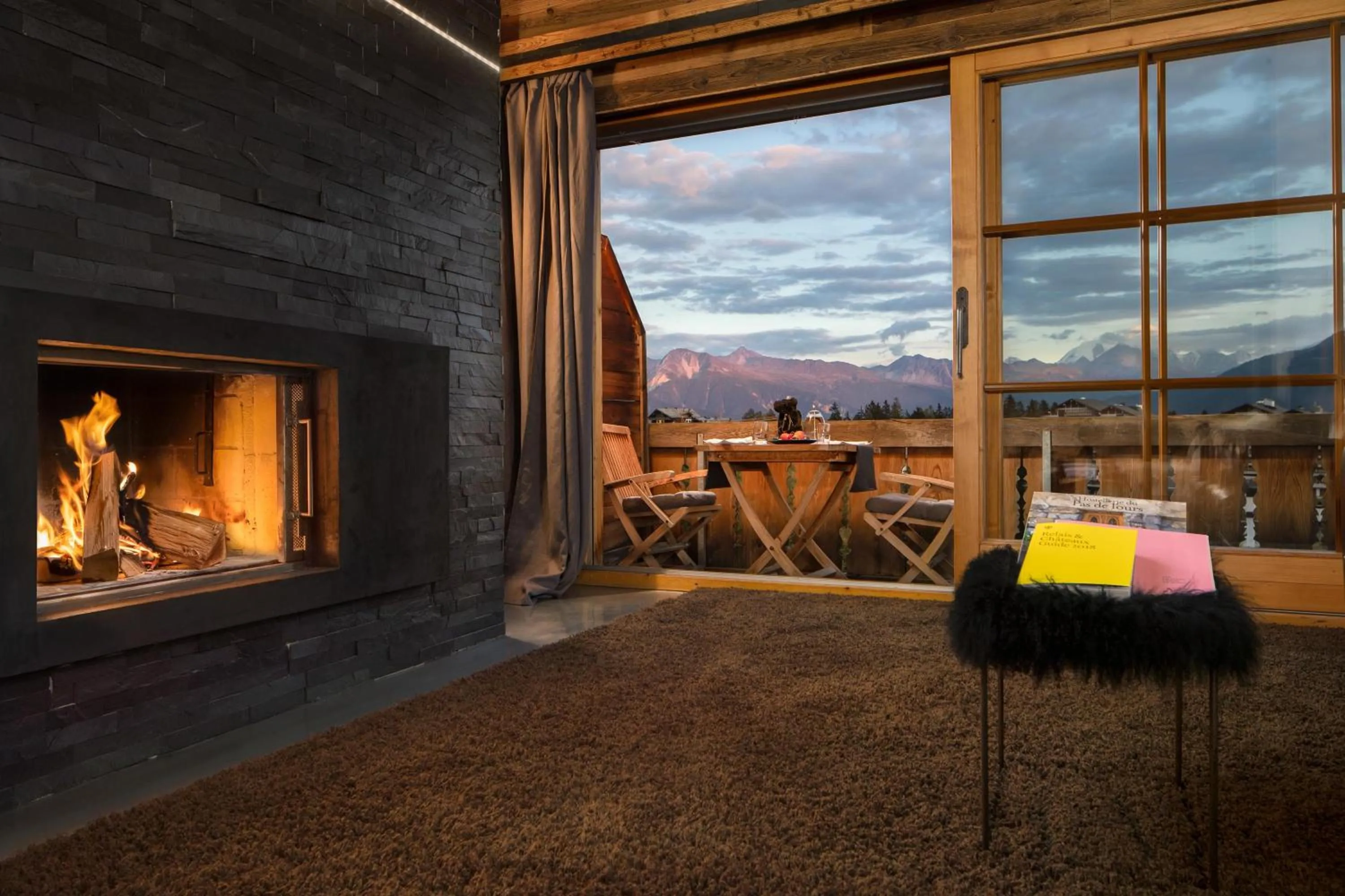 Natural landscape in Hostellerie du Pas de l'Ours "Relais et Châteaux"