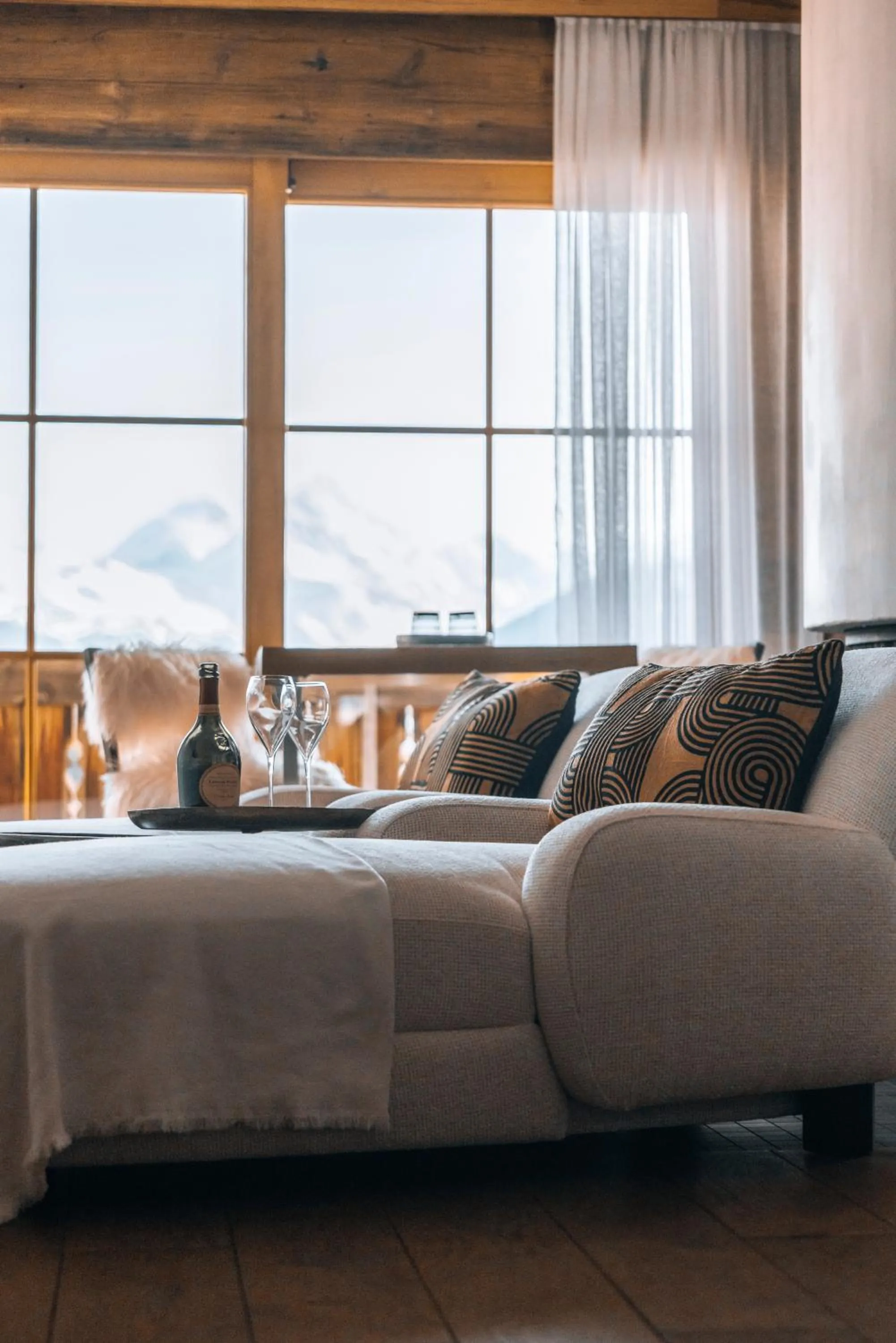 Mountain view in Hostellerie du Pas de l'Ours "Relais et Châteaux"