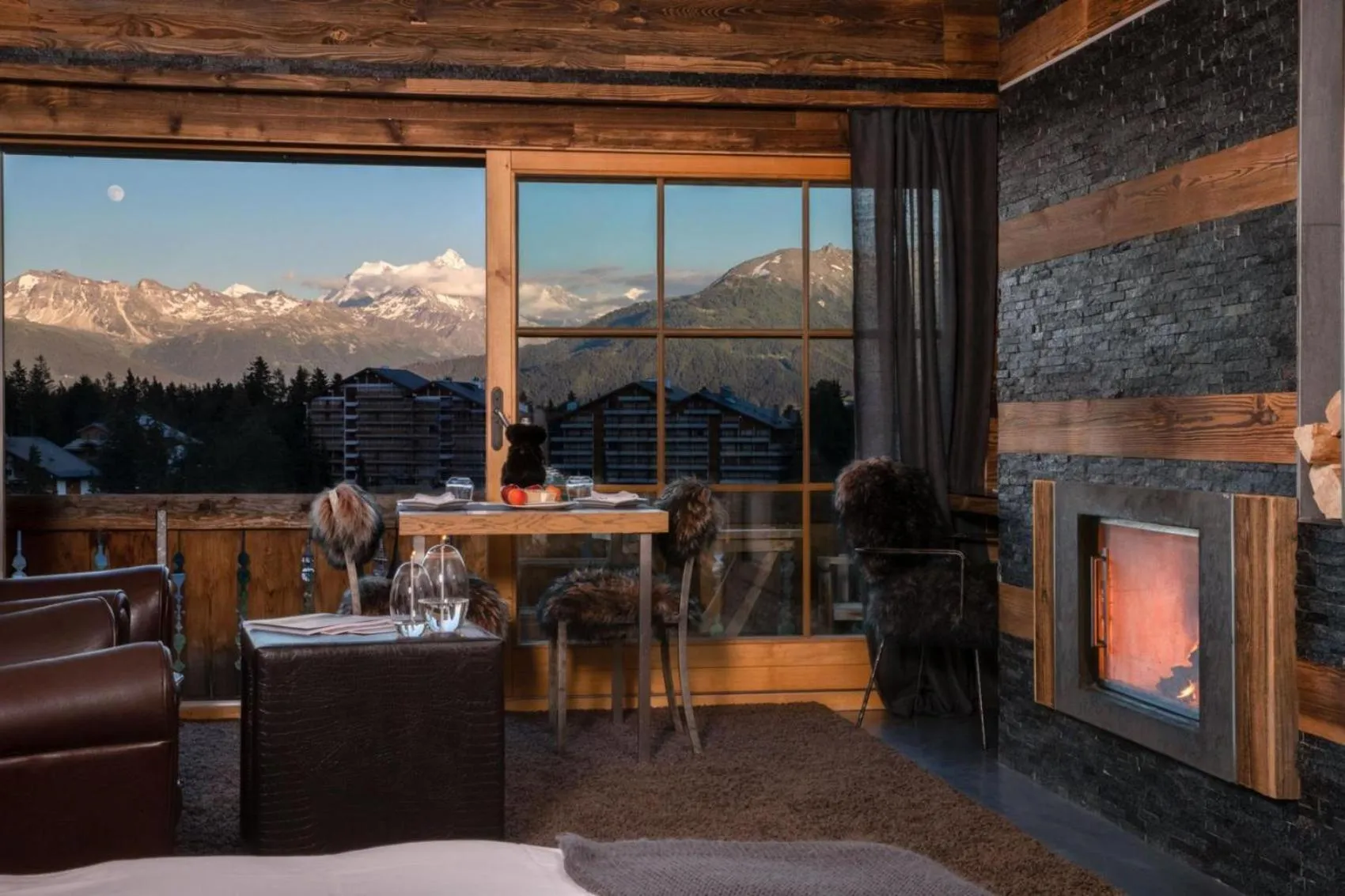 Natural landscape in Hostellerie du Pas de l'Ours "Relais et Châteaux"