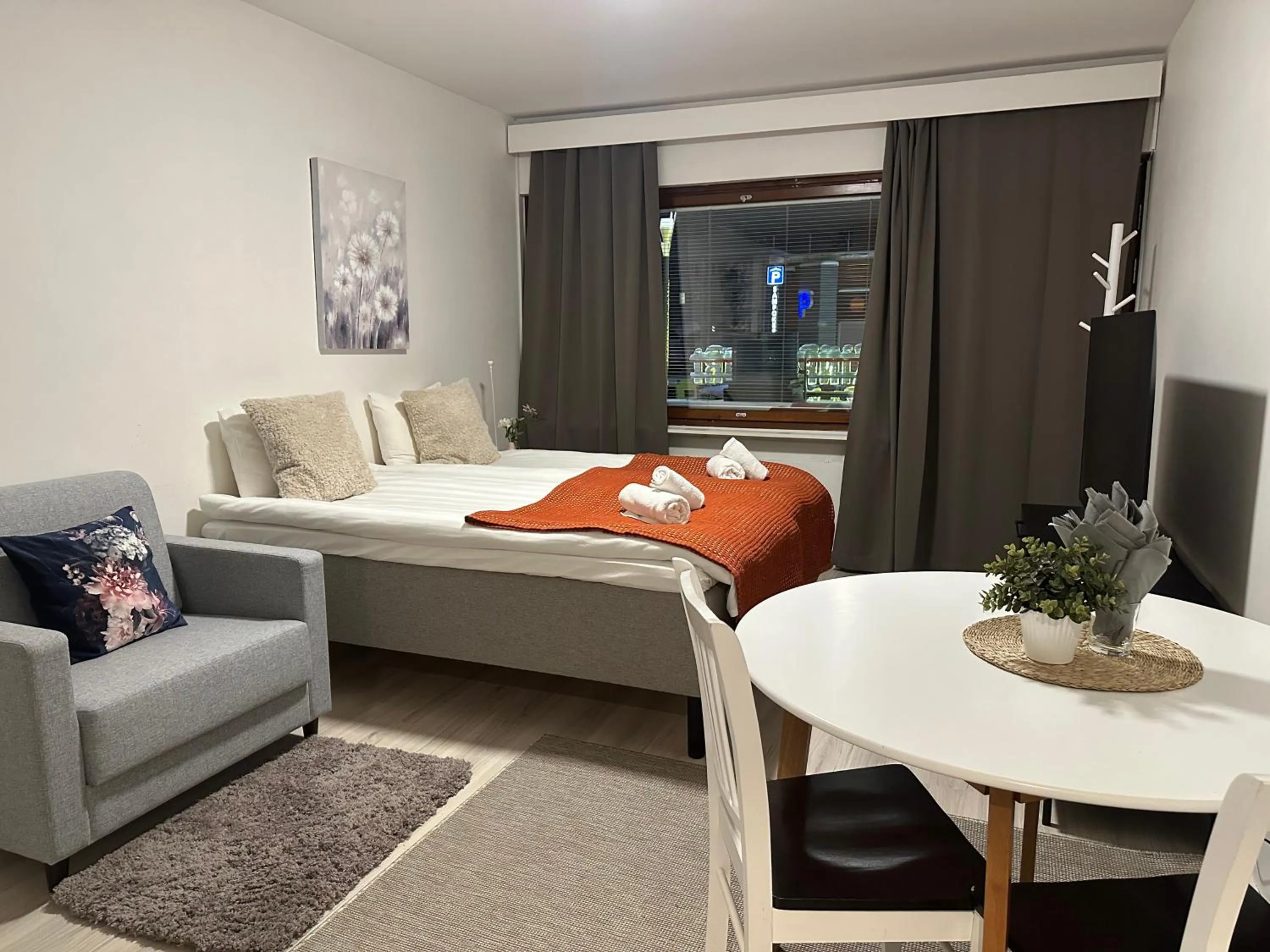 Bed in Santa's City Apartments