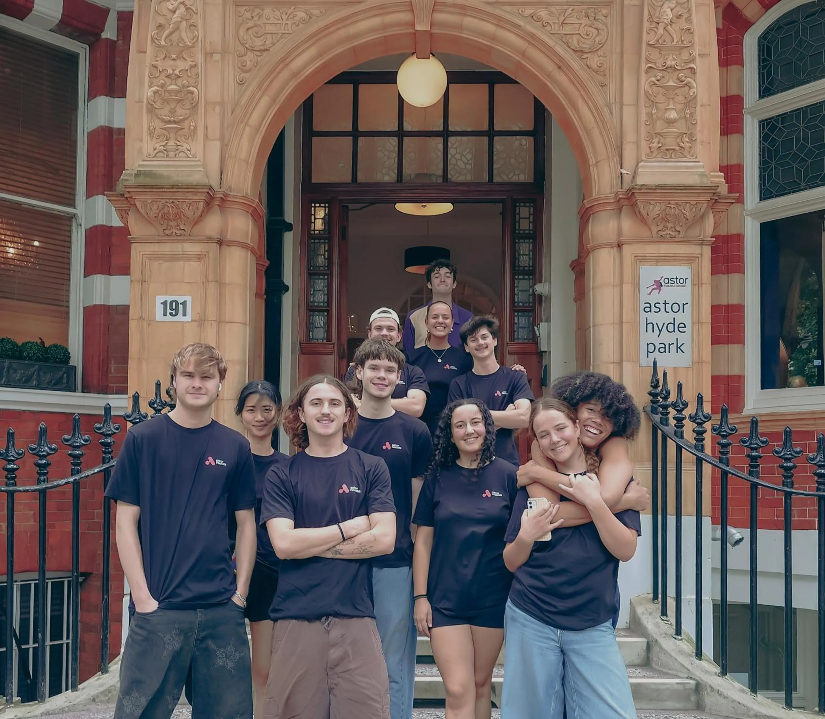 Facade/entrance in Astor Hyde Park Hostel