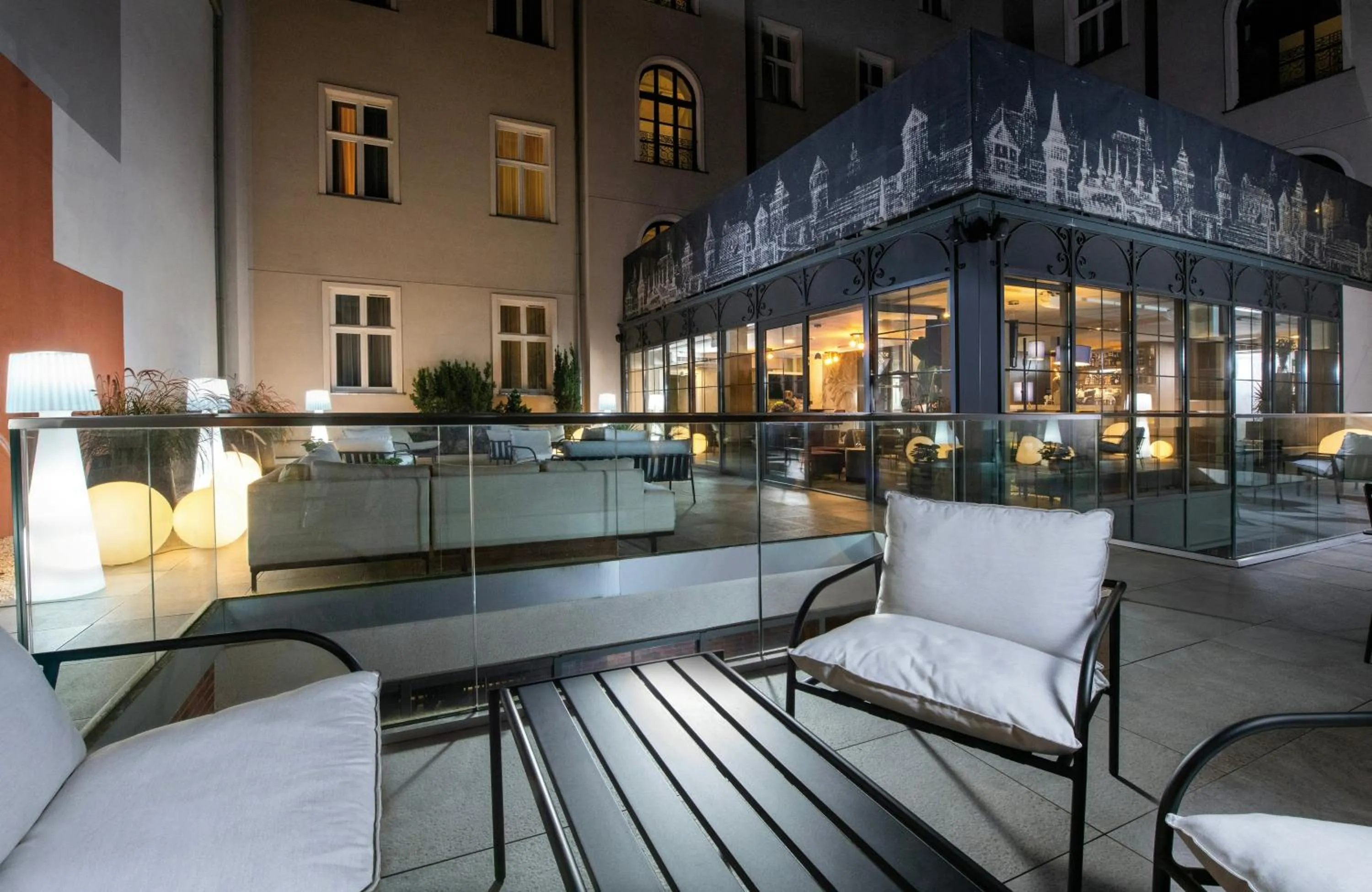 Balcony/Terrace in Leonardo Boutique Hotel Krakow Old Town