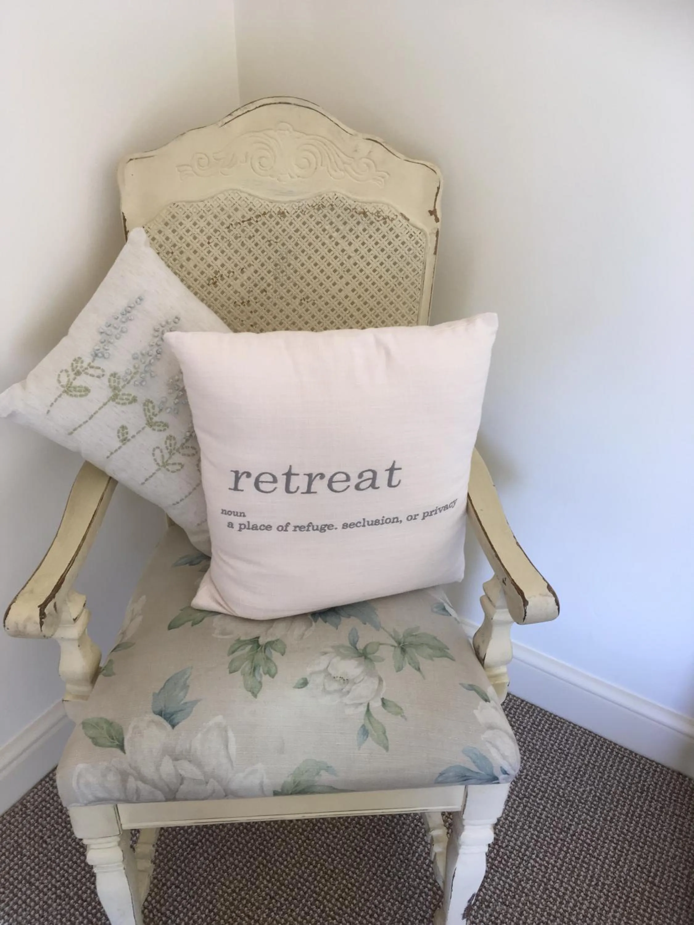 Seating area in The Bluebell