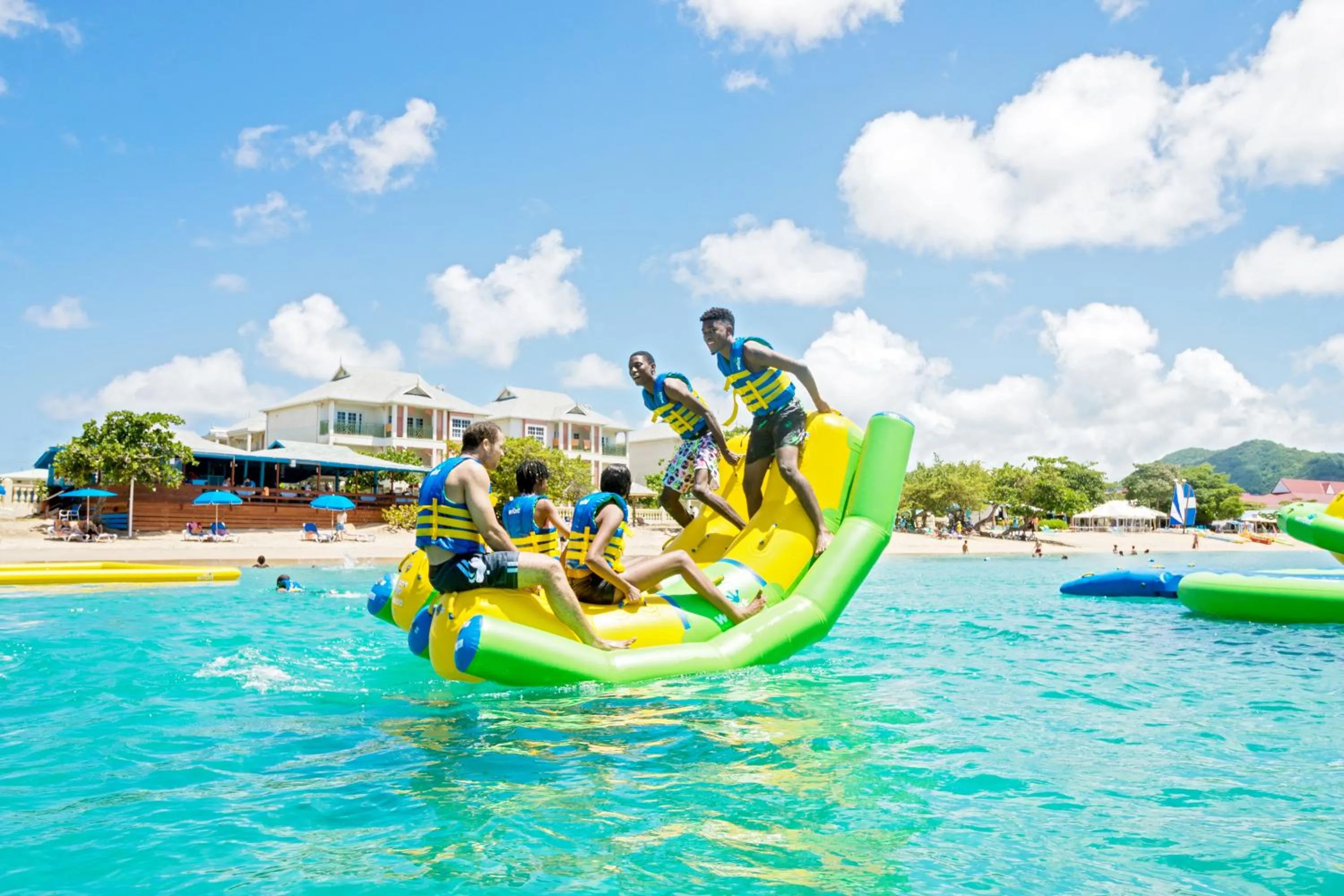 Aqua park in Bay Gardens Inn