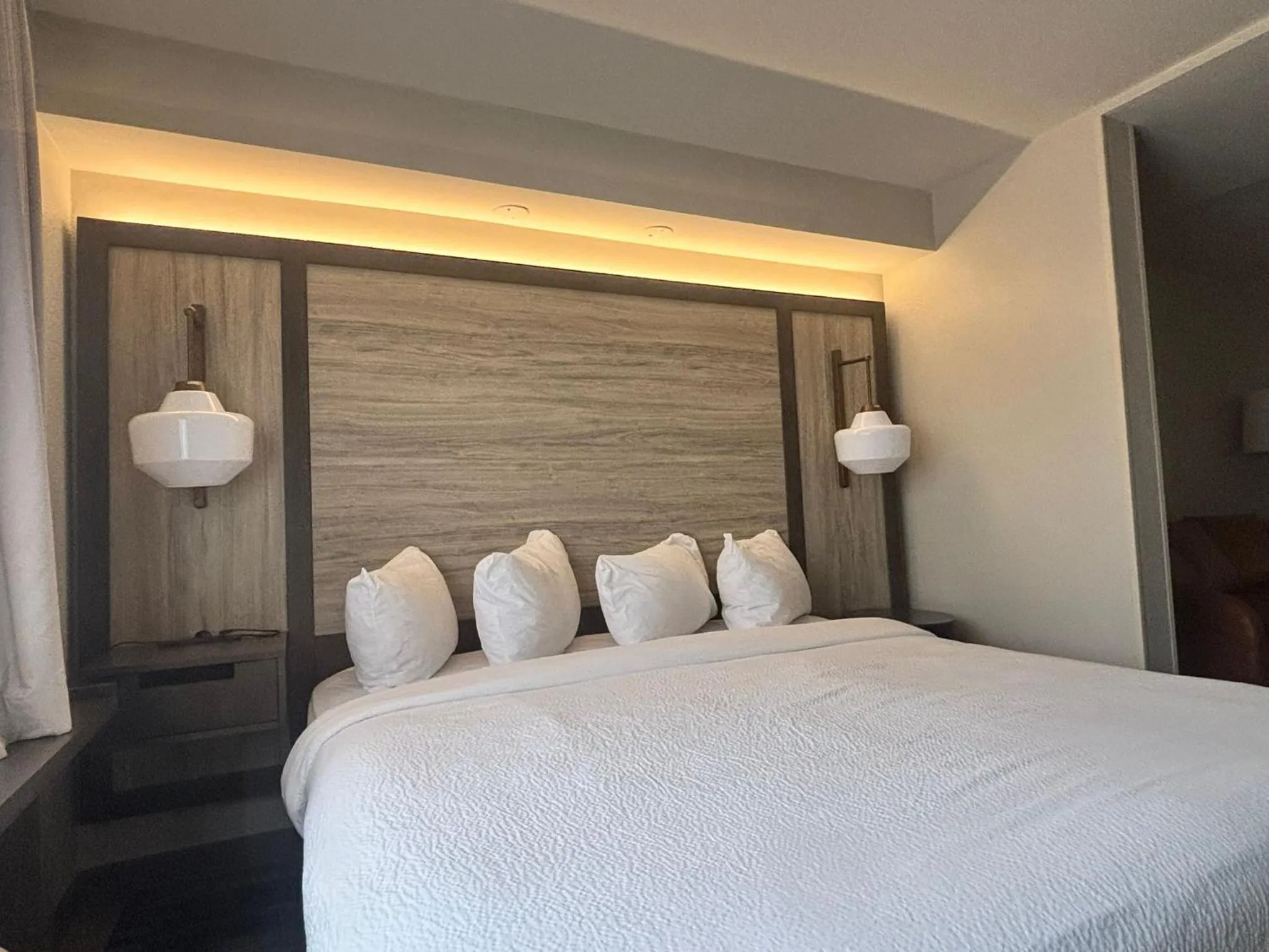 Bed in Fairfield Inn & Suites Corpus Christi