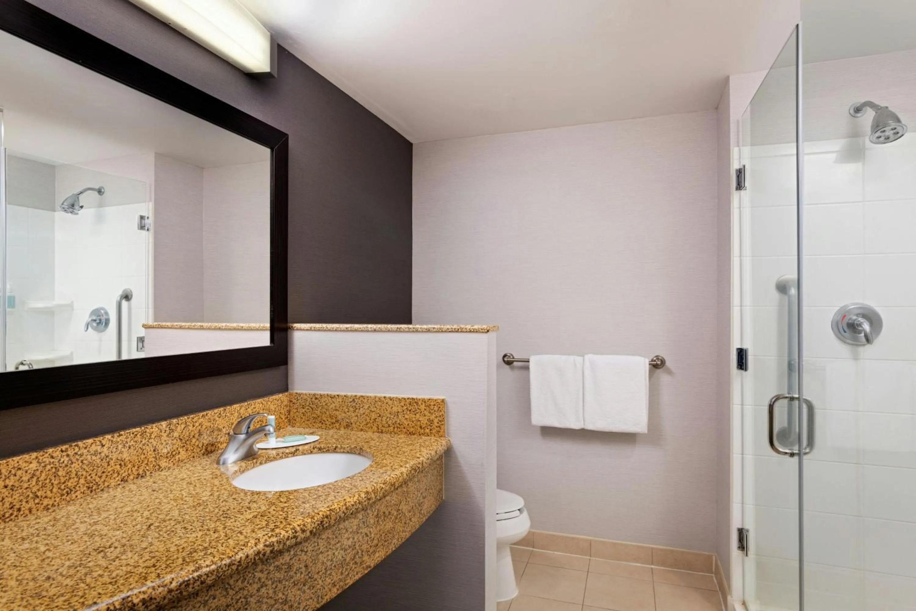 Bathroom in Courtyard by Marriott Omaha Aksarben Village