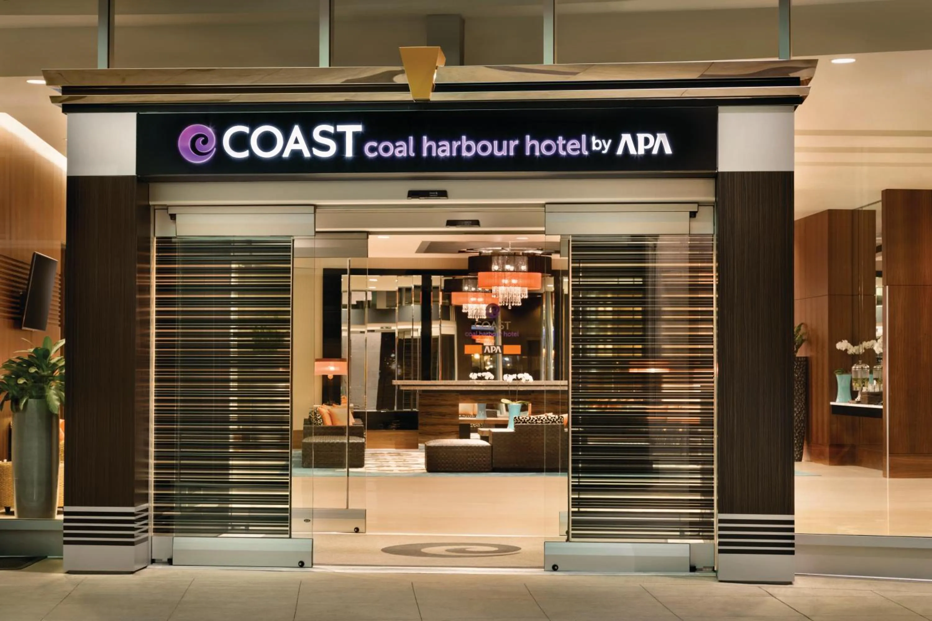 Facade/entrance in Coast Coal Harbour Vancouver Hotel by APA
