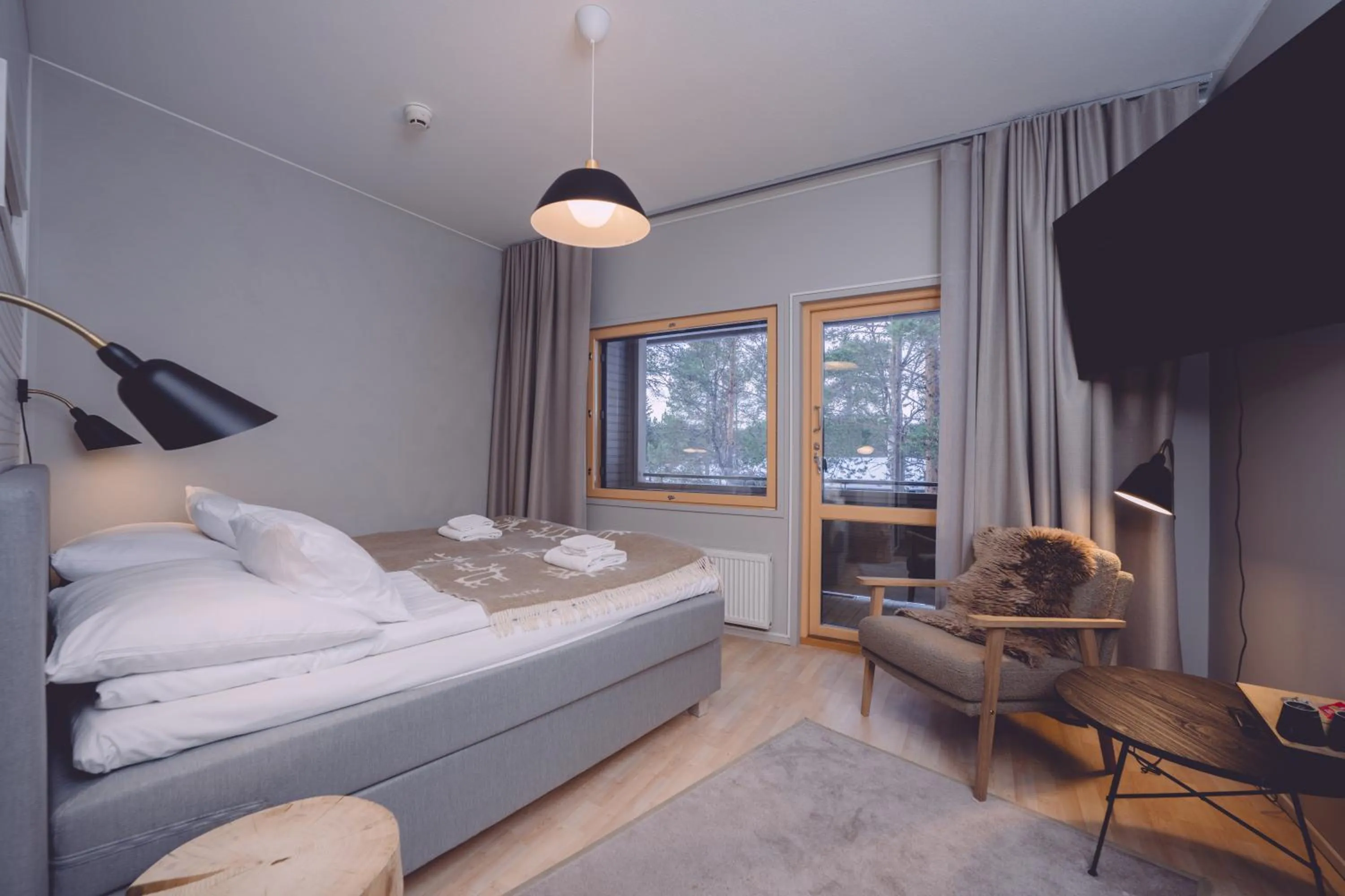 Bedroom, Bed in Wilderness Hotel Juutua