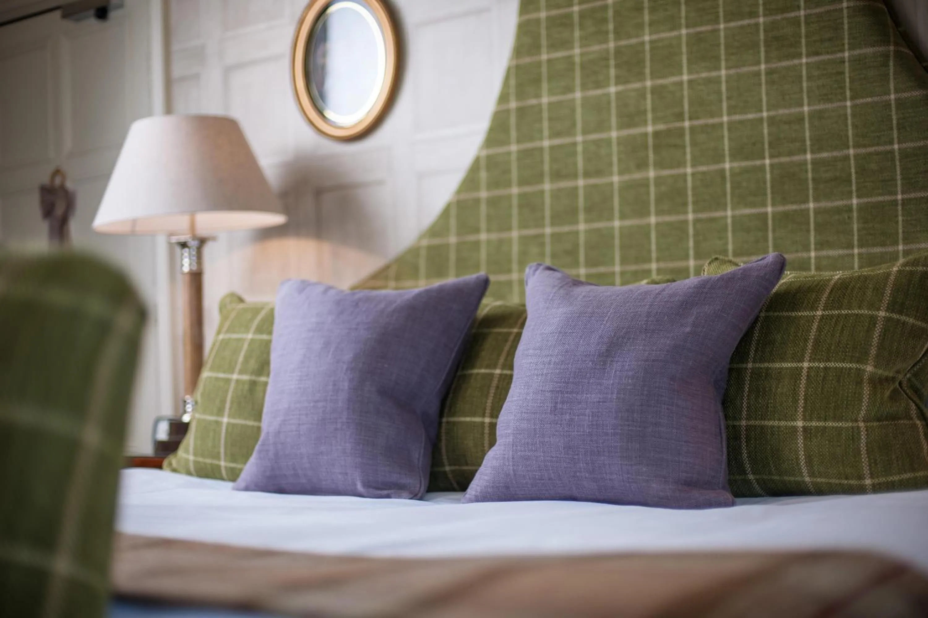 Decorative detail, Bed in Buckland Manor - A Relais & Chateaux Hotel