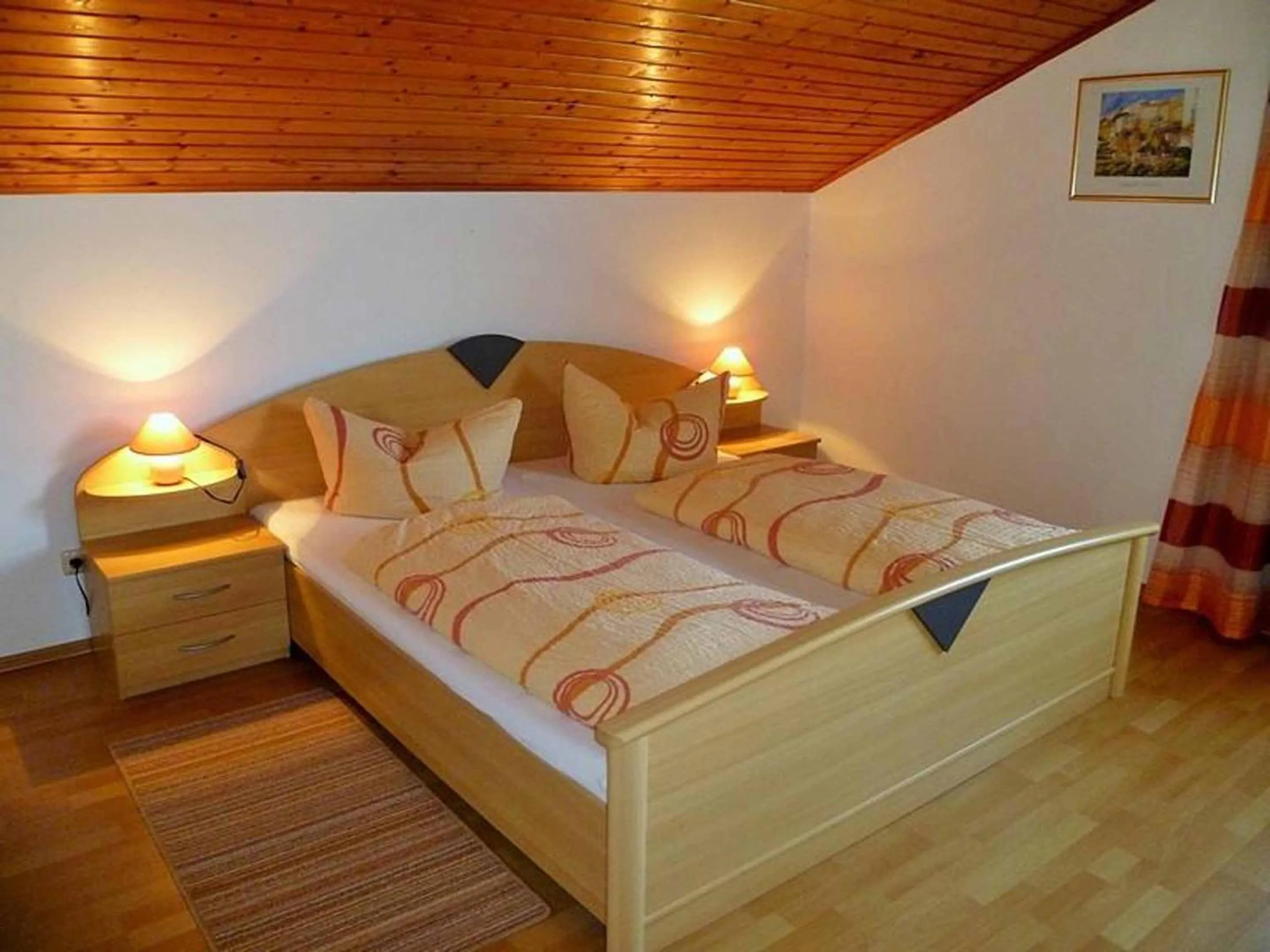 Bed in Ferienwohnung Wenzl