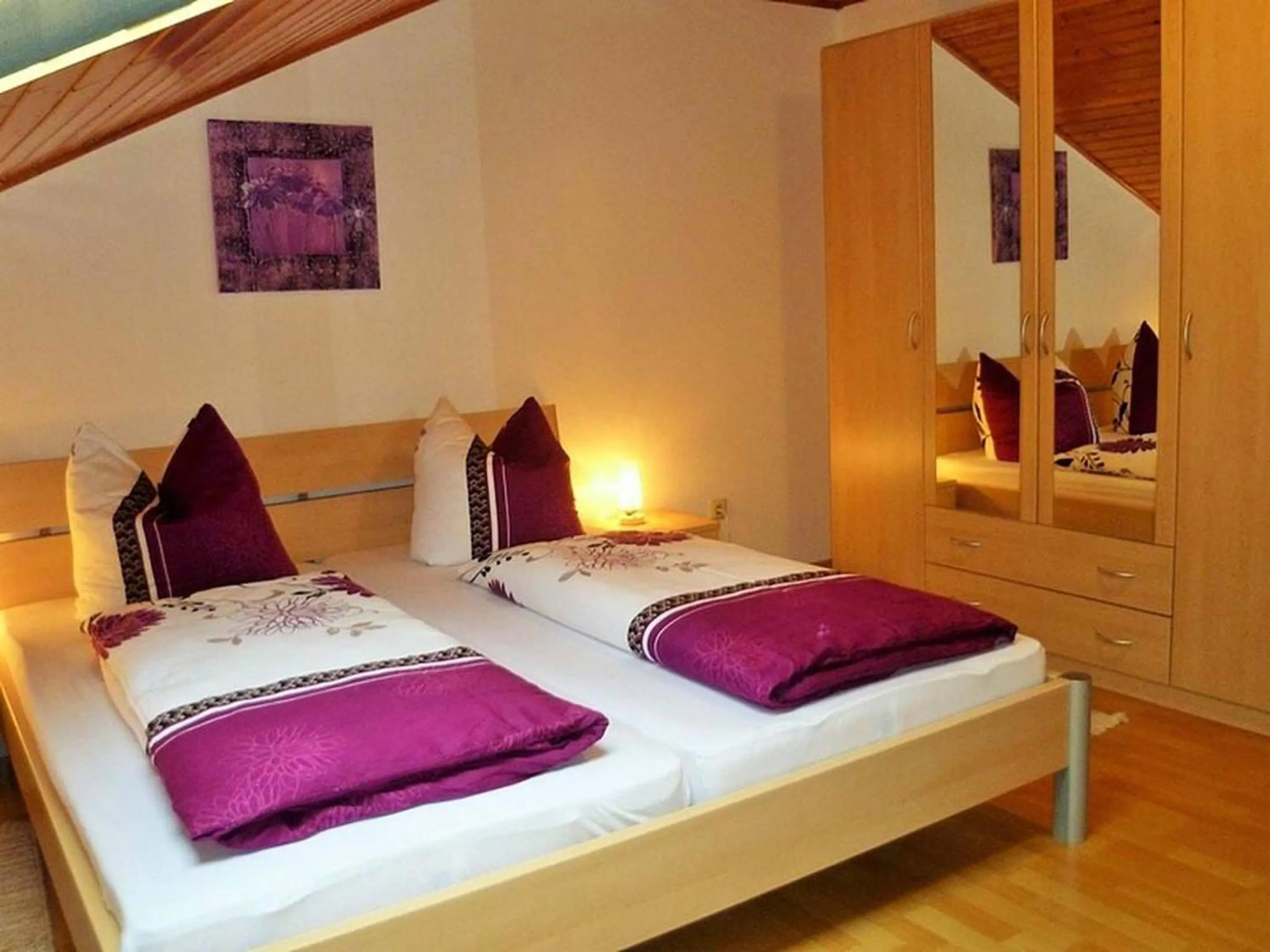 Bed in Ferienwohnung Wenzl