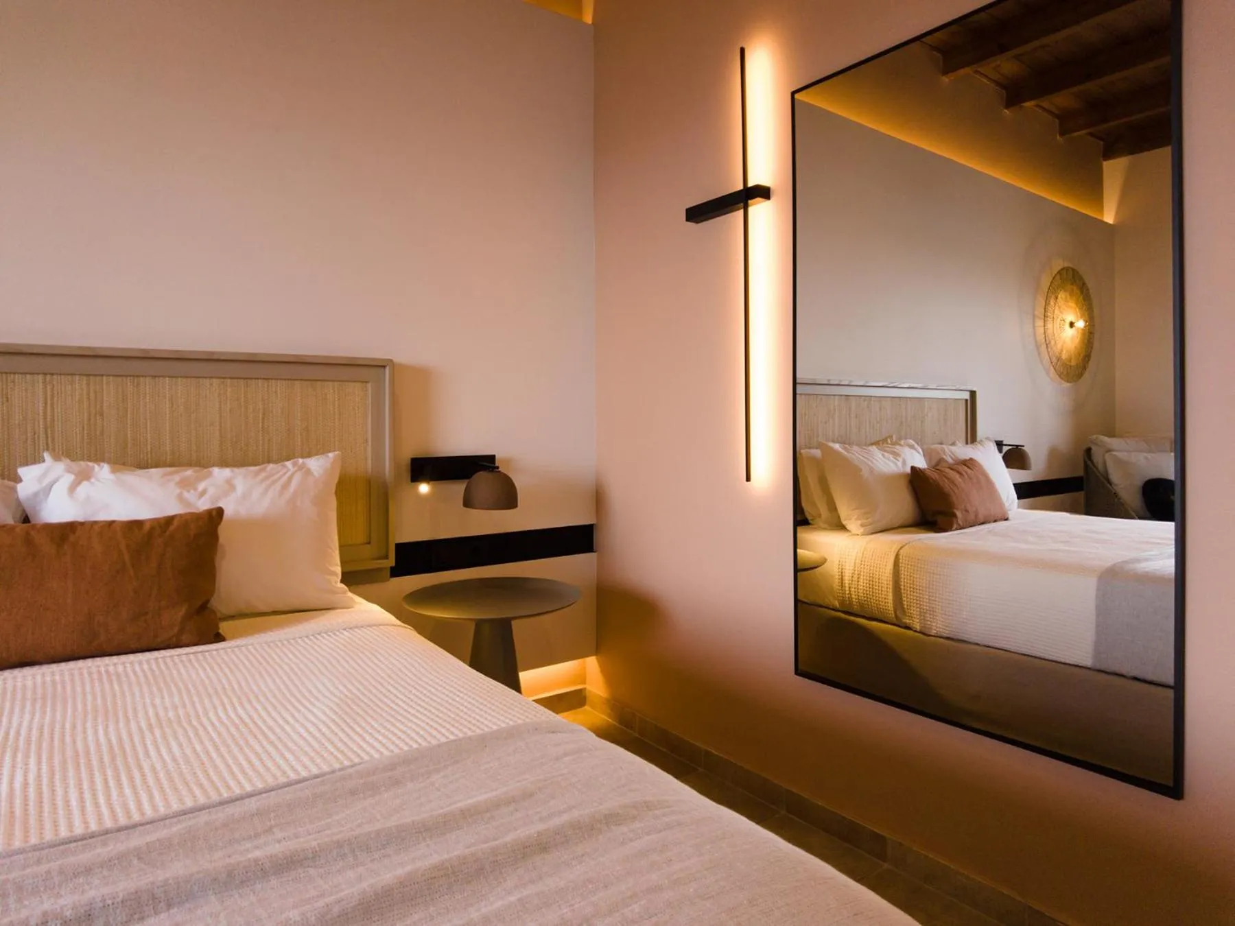 Bed in Yialasi Hotel