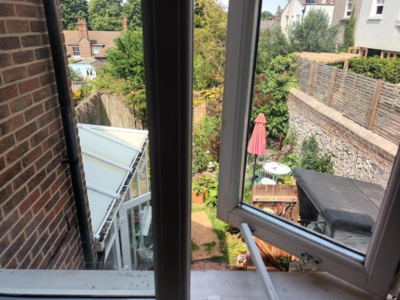 Garden view in Chez Jo