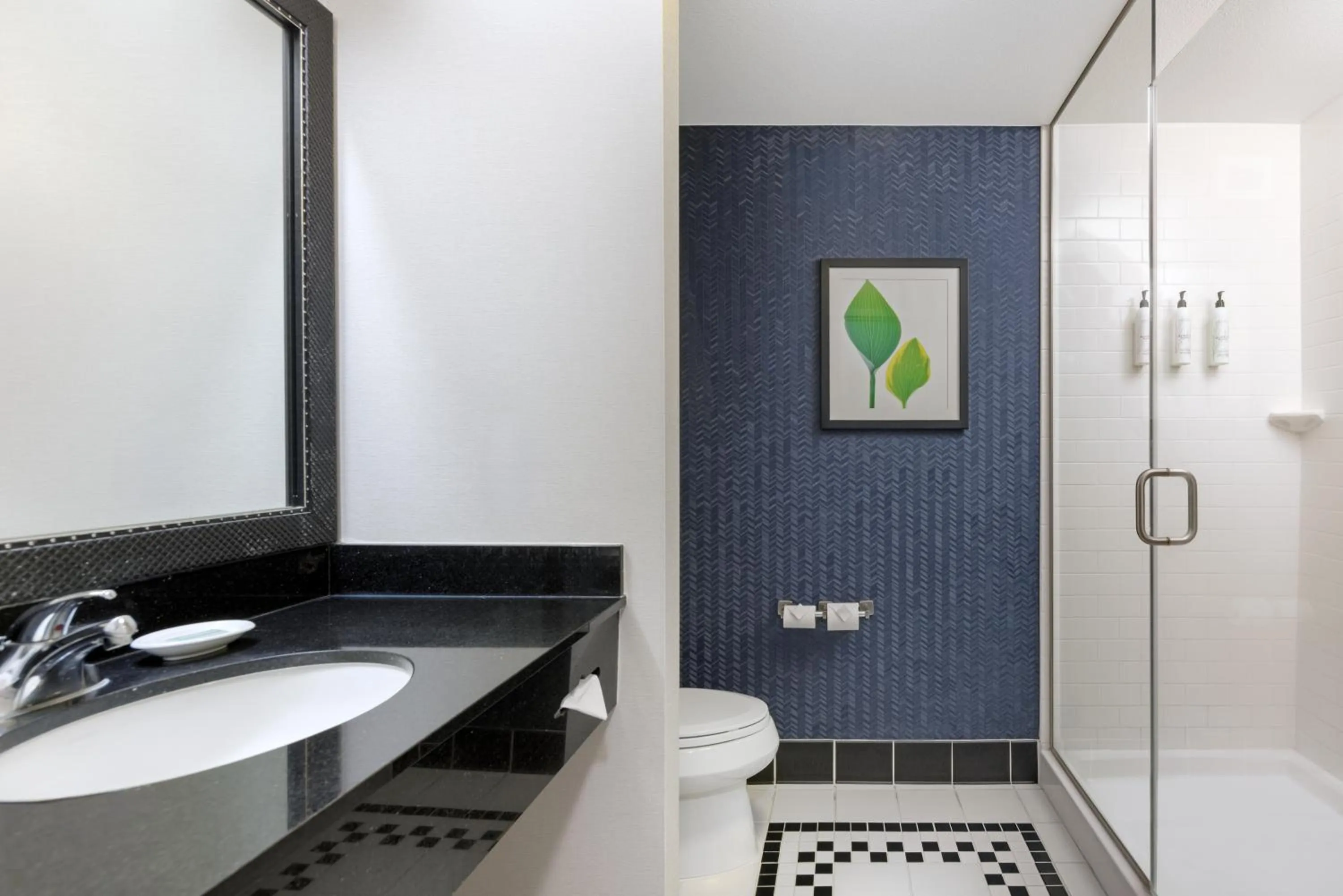 Shower in Fairfield Inn and Suites Turlock