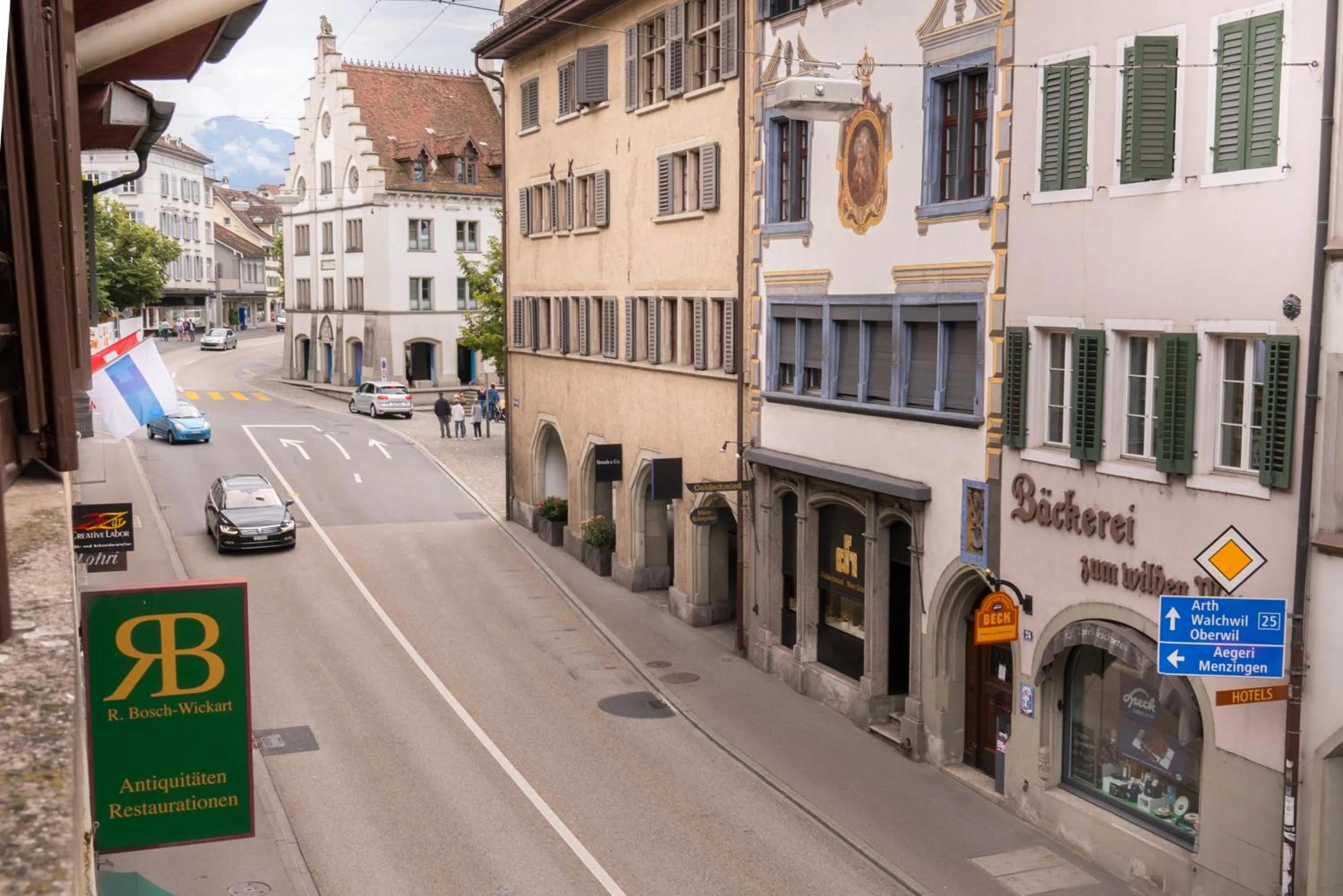 Street view in Stylish Apartment in the Heart of Zug by Airhome