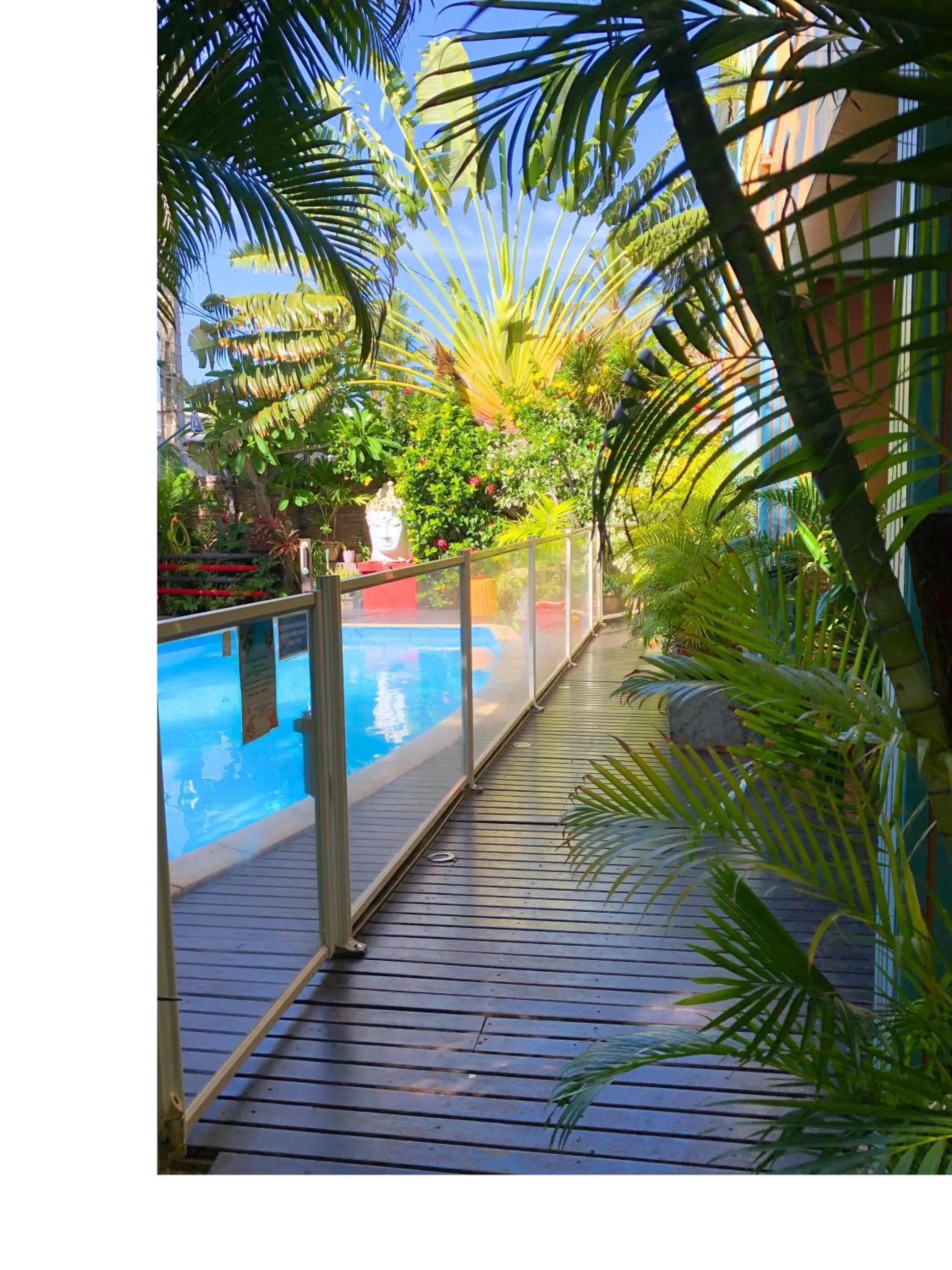 Swimming pool in Hôtel les Bougainvilliers