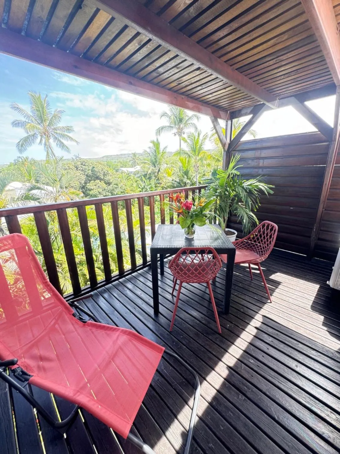Balcony/Terrace in Hôtel les Bougainvilliers