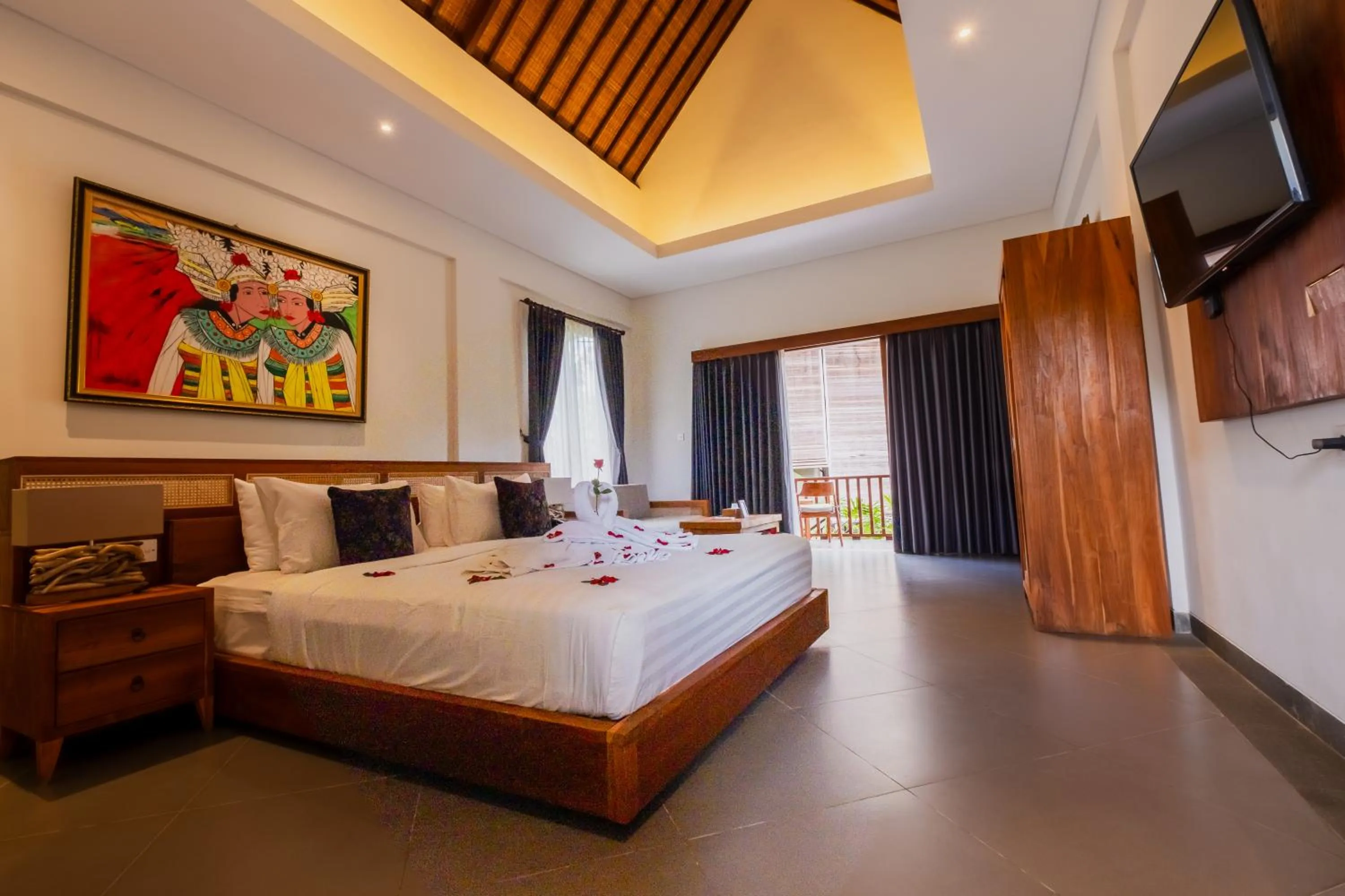 TV and multimedia, Bed in Alamdini Resort Ubud