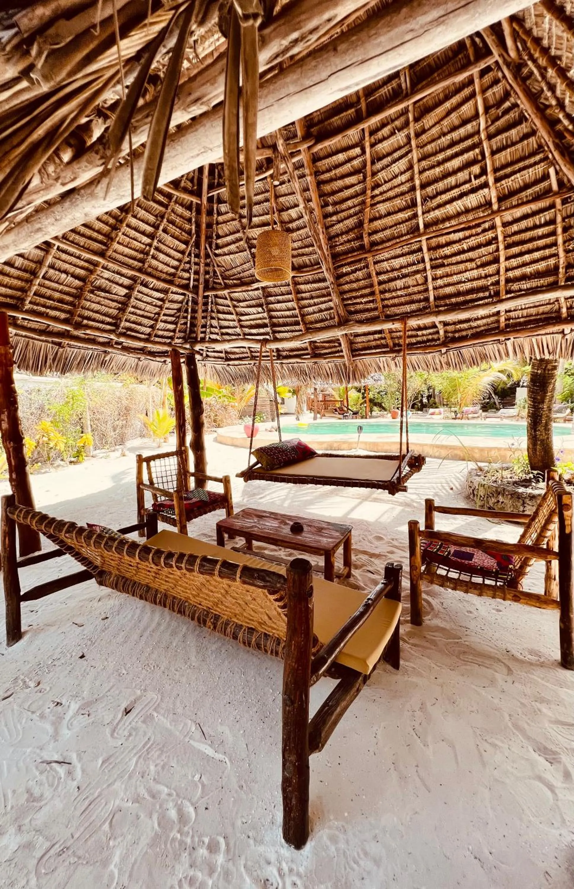 Patio in Mpole Bungalows