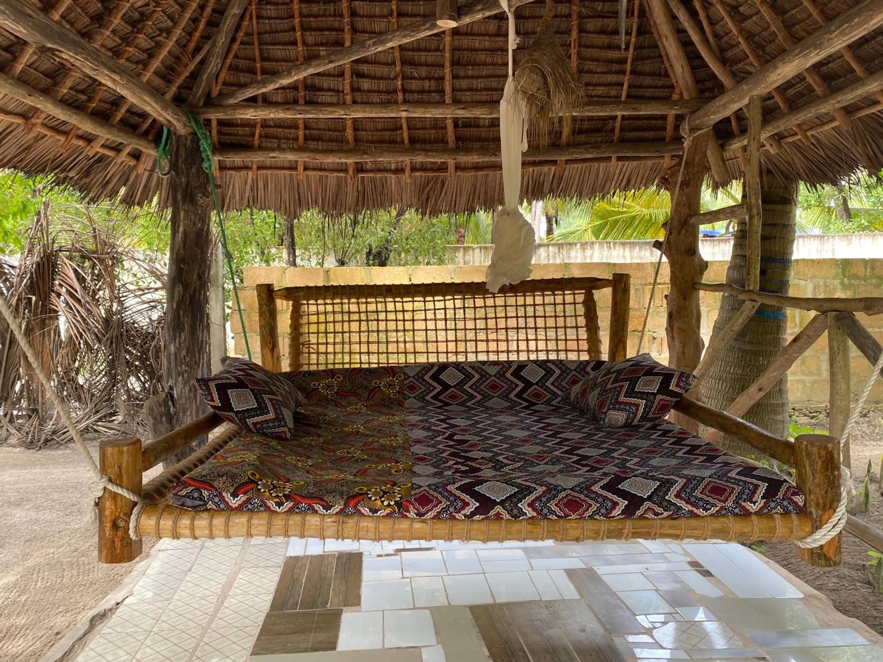 Seating area in Mpole Bungalows