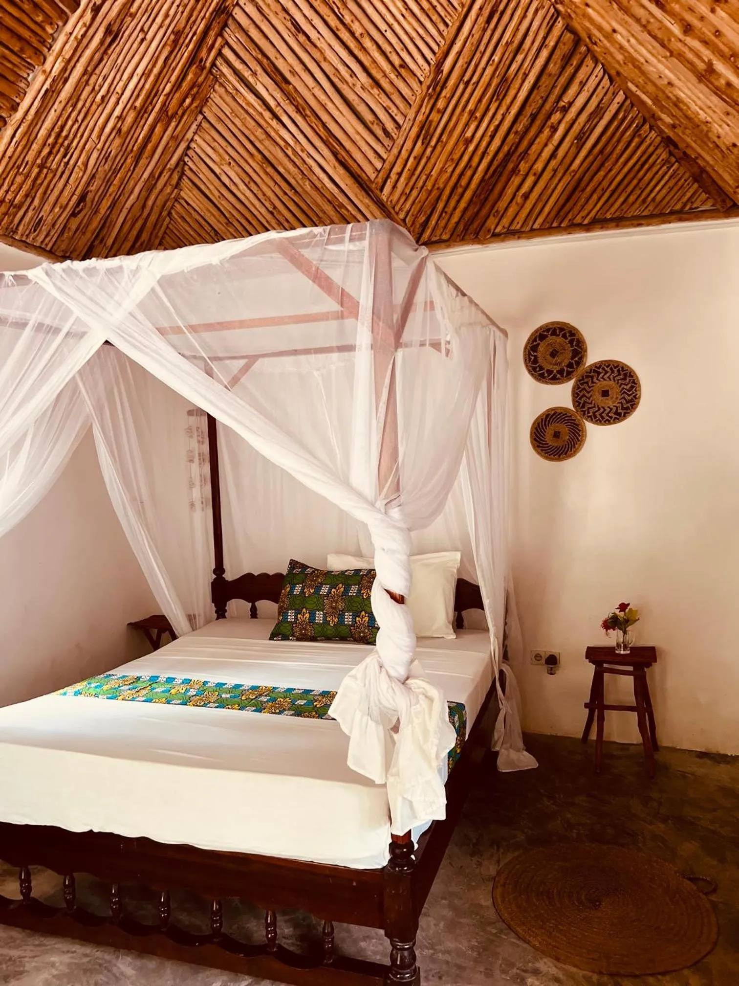 Bedroom in Mpole Bungalows