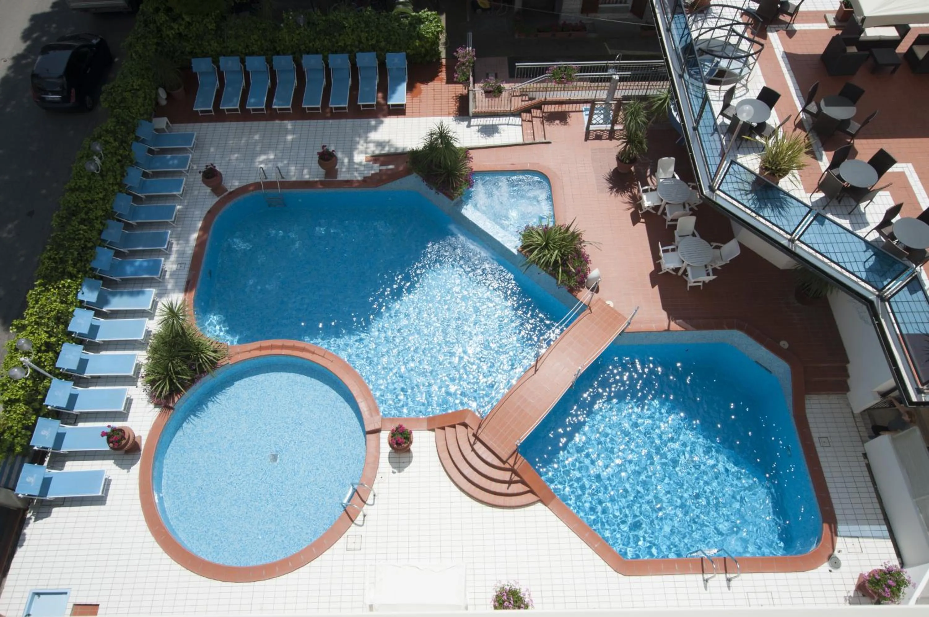 Pool view in Hotel Donatella Pinarella