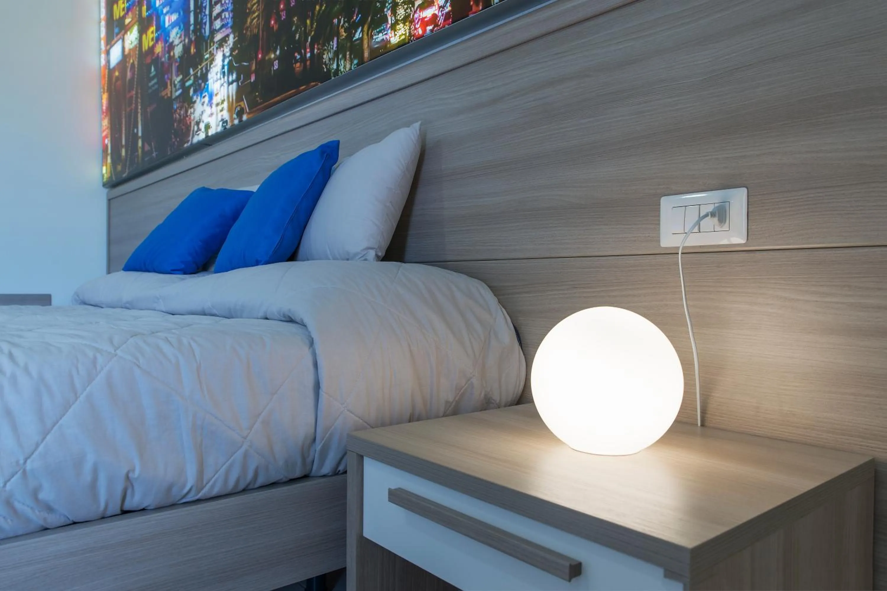 Decorative detail, Bed in Hotel America