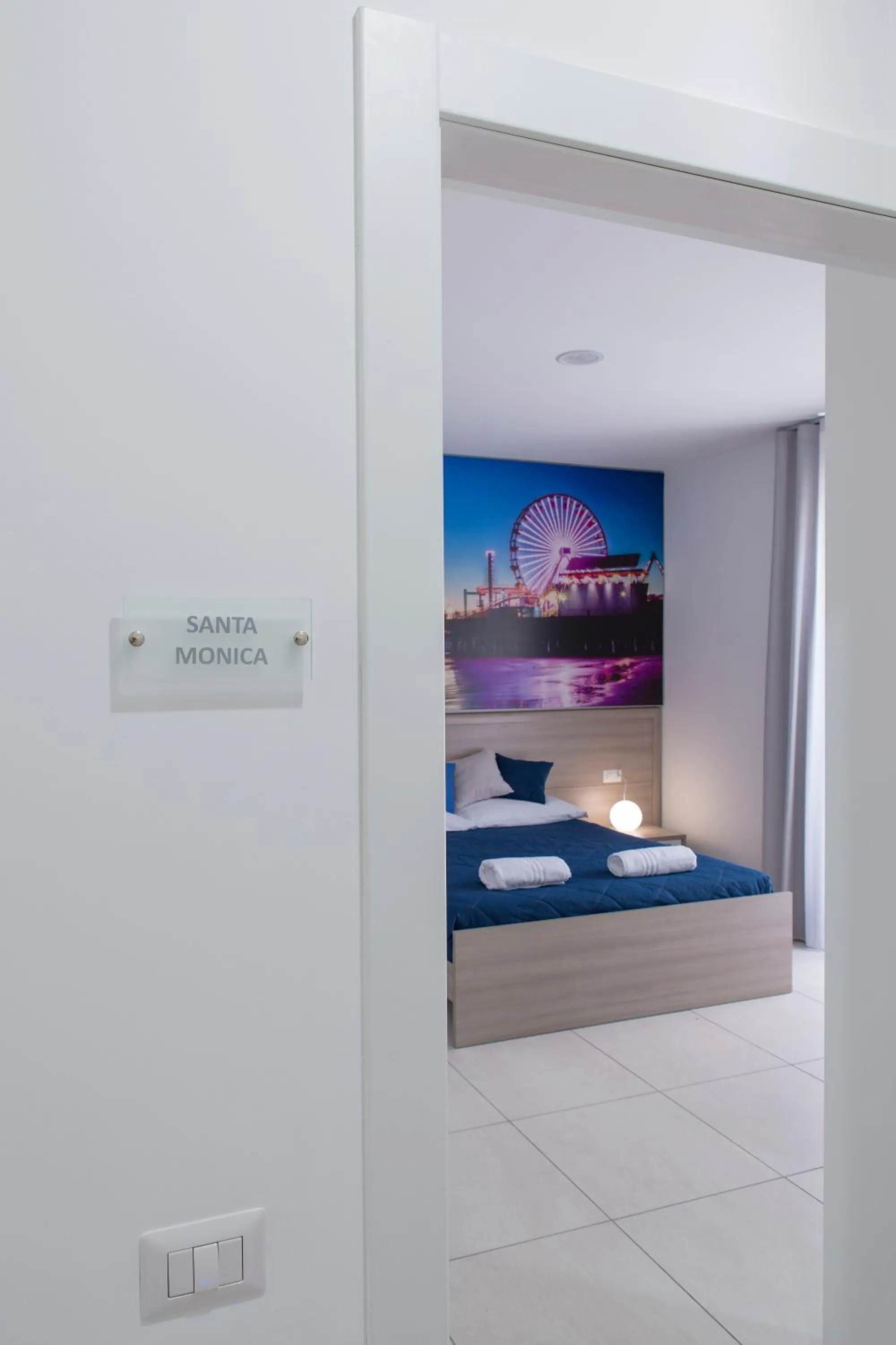 Decorative detail, Bed in Hotel America